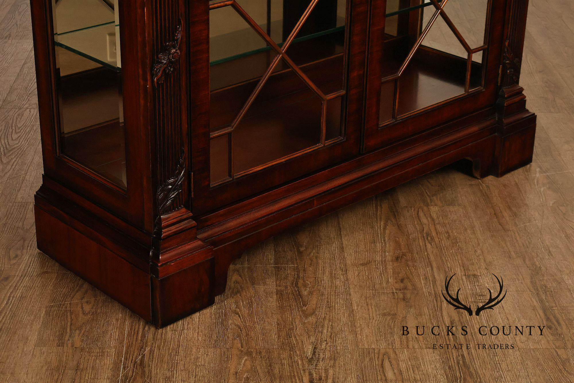 Henredon Neoclassical Style Mahogany Display Case