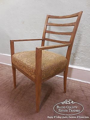 Baker Pair of Modern Design Ladder Back Arm Chairs