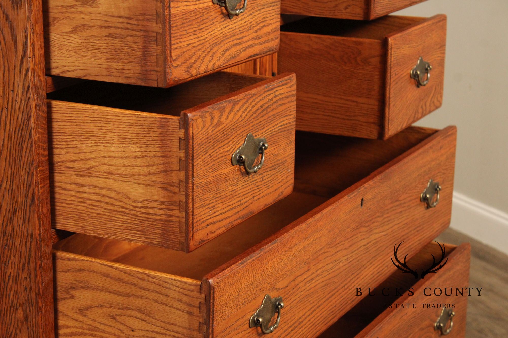 Lineage Chippendale Style Oak Door Chest