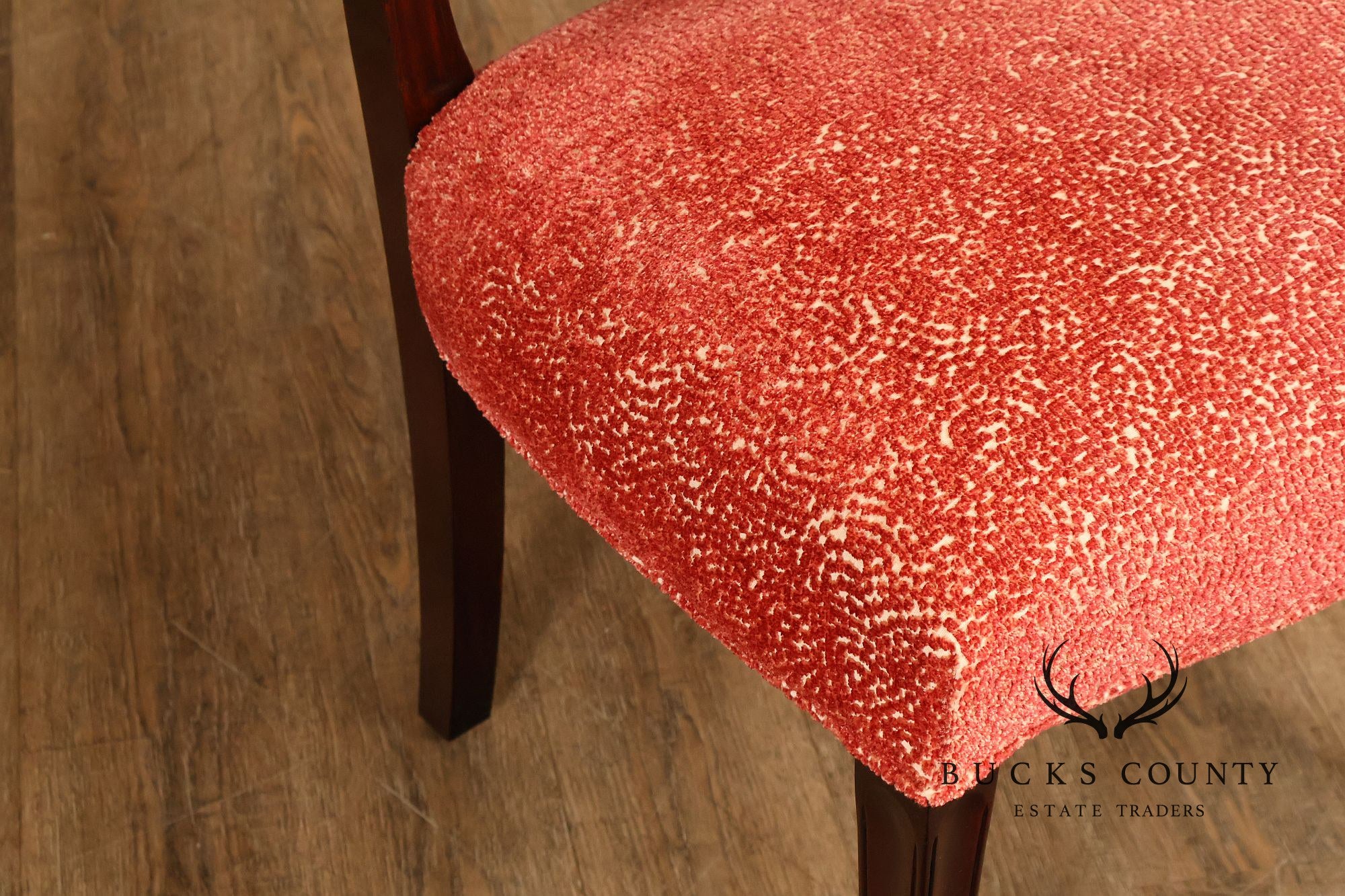 Stickley Federal Mahogany Set Of Eight Shield Back Dining Chairs