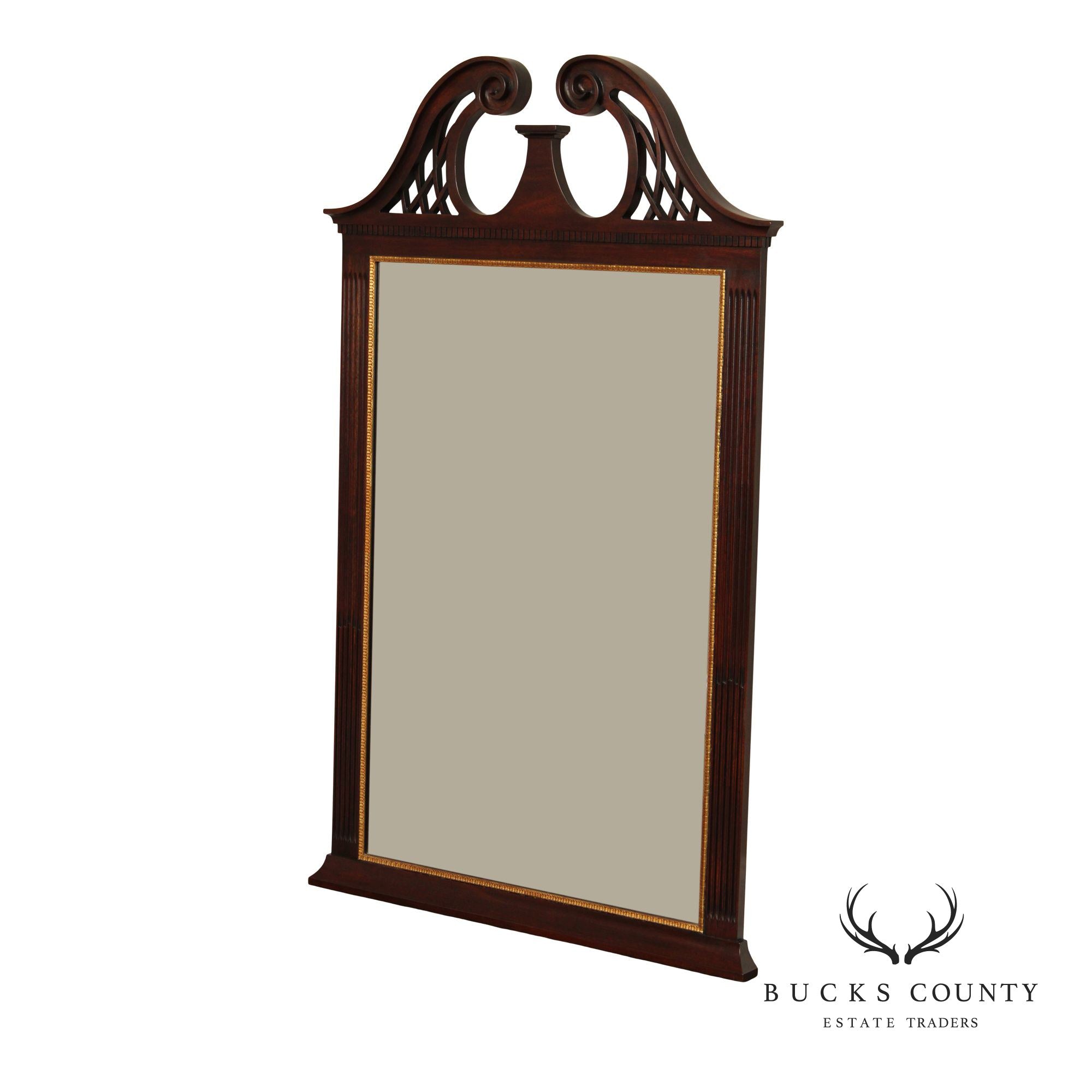 Henkel Harris Georgian Style Mahogany Dresser Mirror