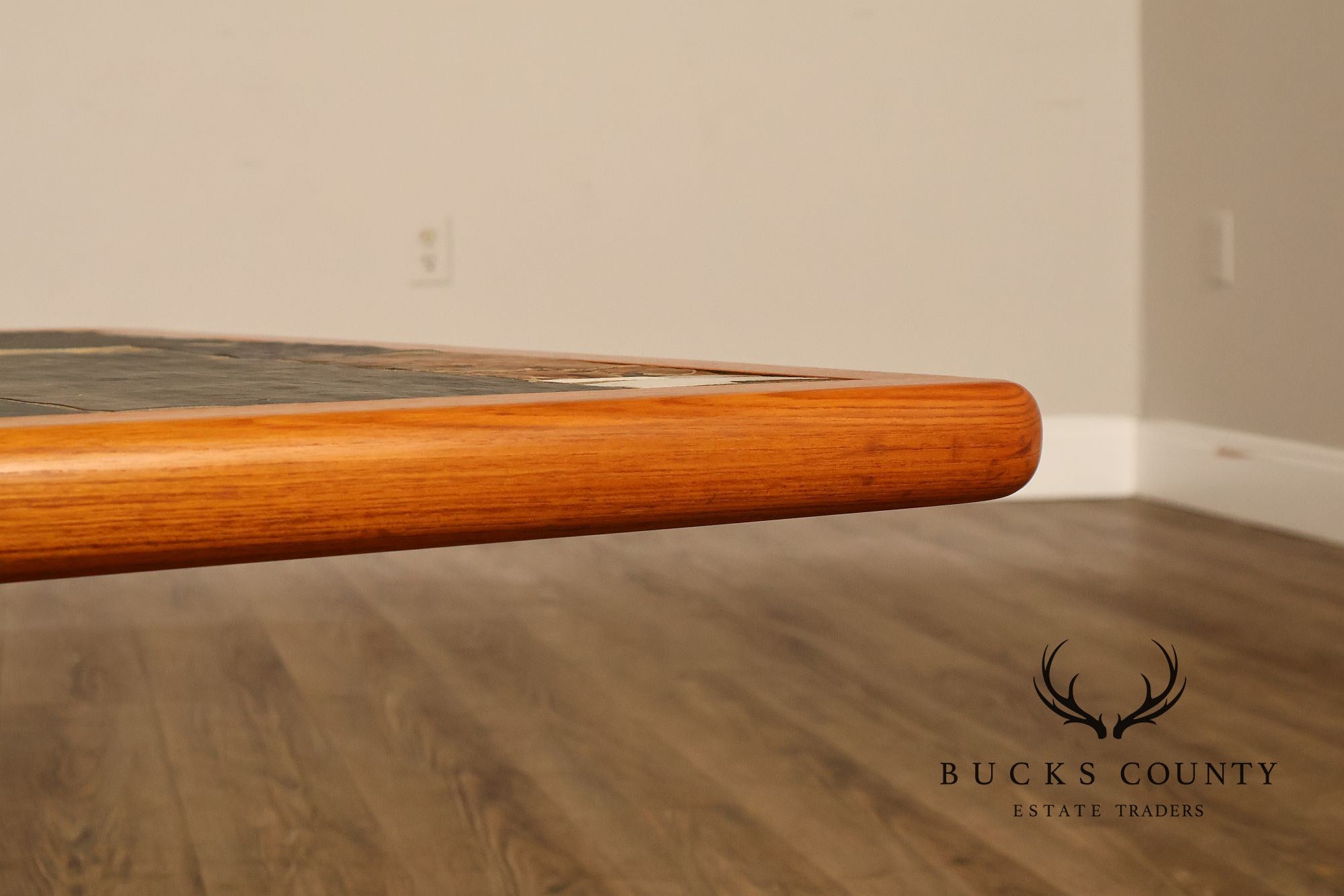 Sallingboe Jelling Danish Modern Teak And Slate Top Coffee Table