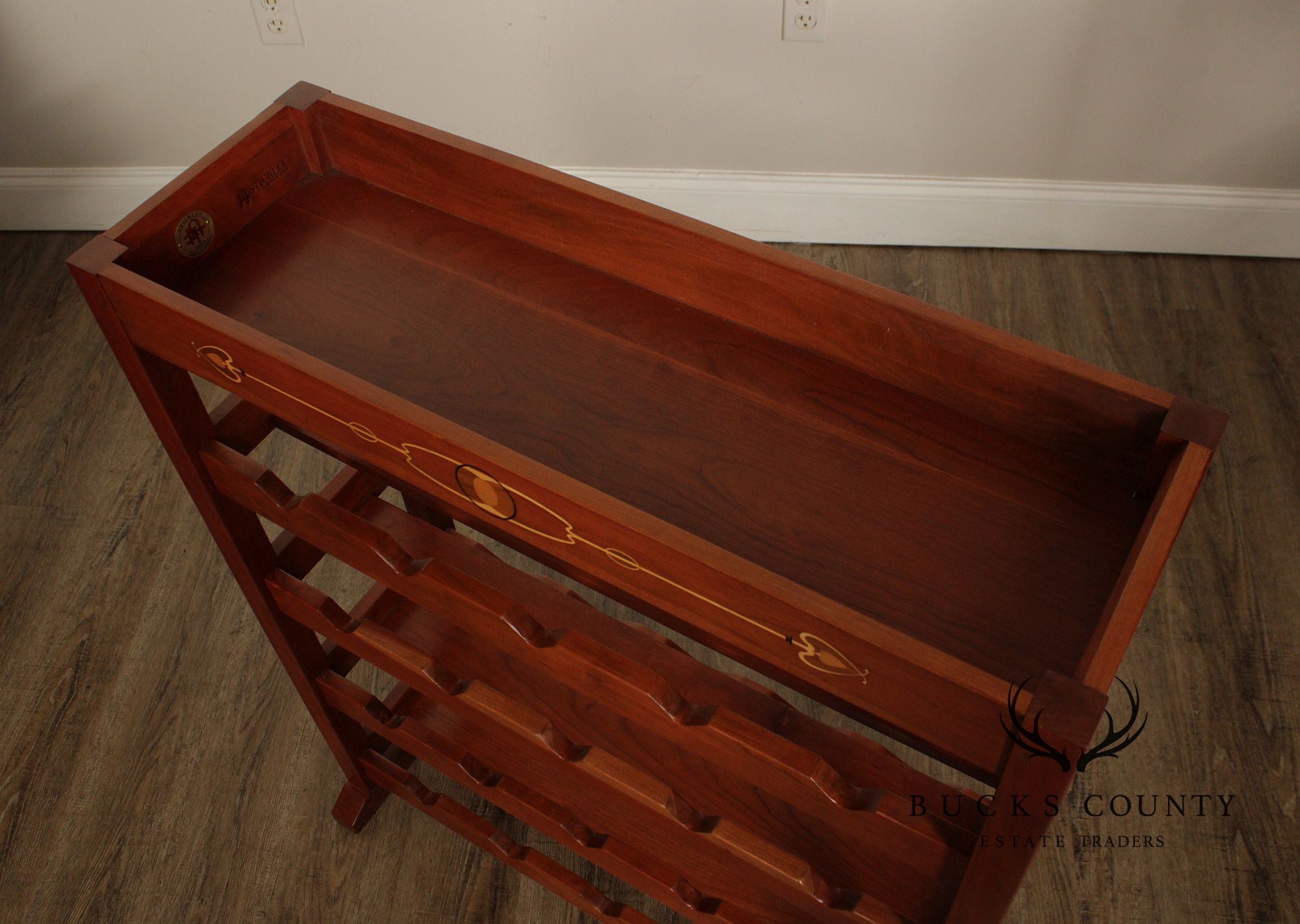 Stickley Mission Collection Cherry Wine Rack With Removable Serving Tray