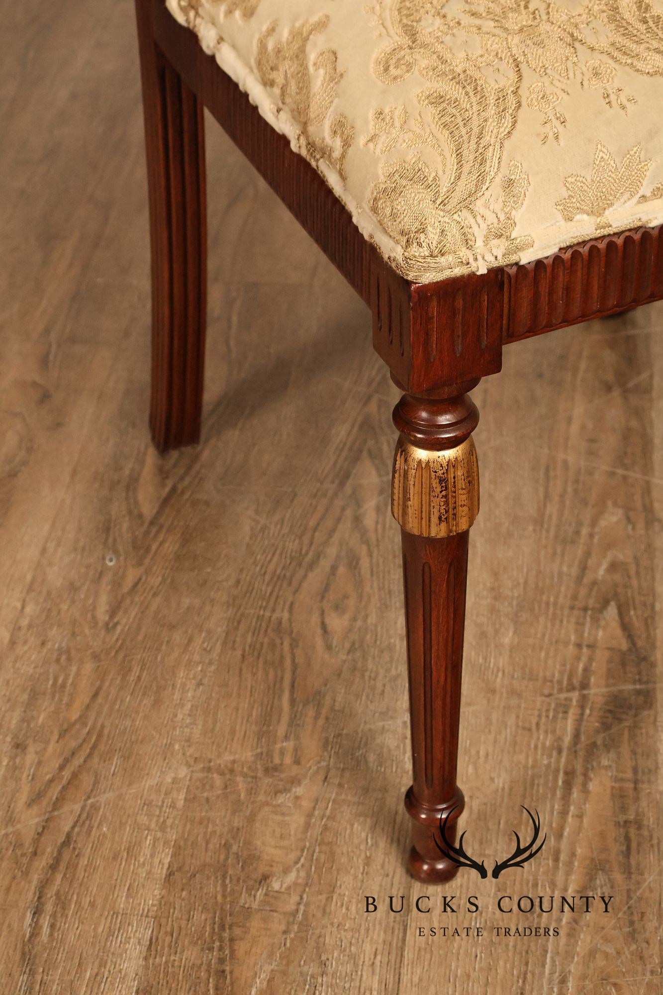 Sigla Furniture Louis XVI Style Set Of Eight Upholstered Dining Chairs