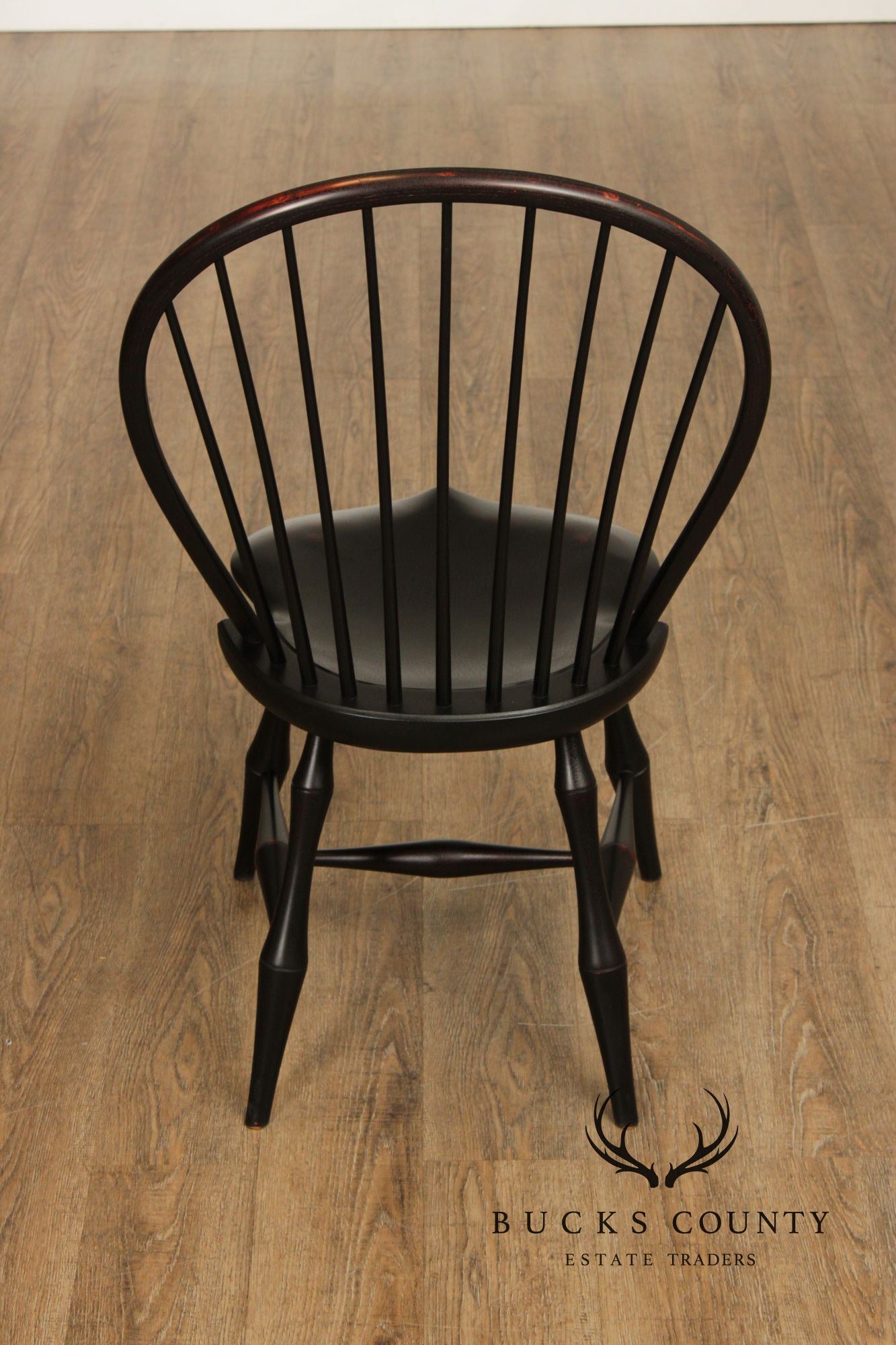 D.R. Dimes Pair of Ebonized Windsor Chairs