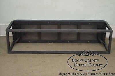 Custom Black Painted Long Bench (A)