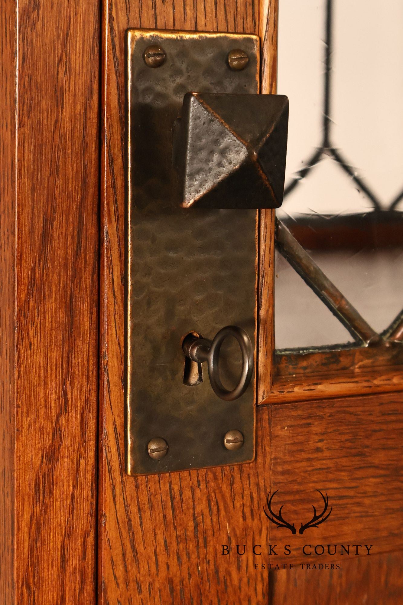 Stickley Mission Collection Roycroft Oak Chafing Cabinet