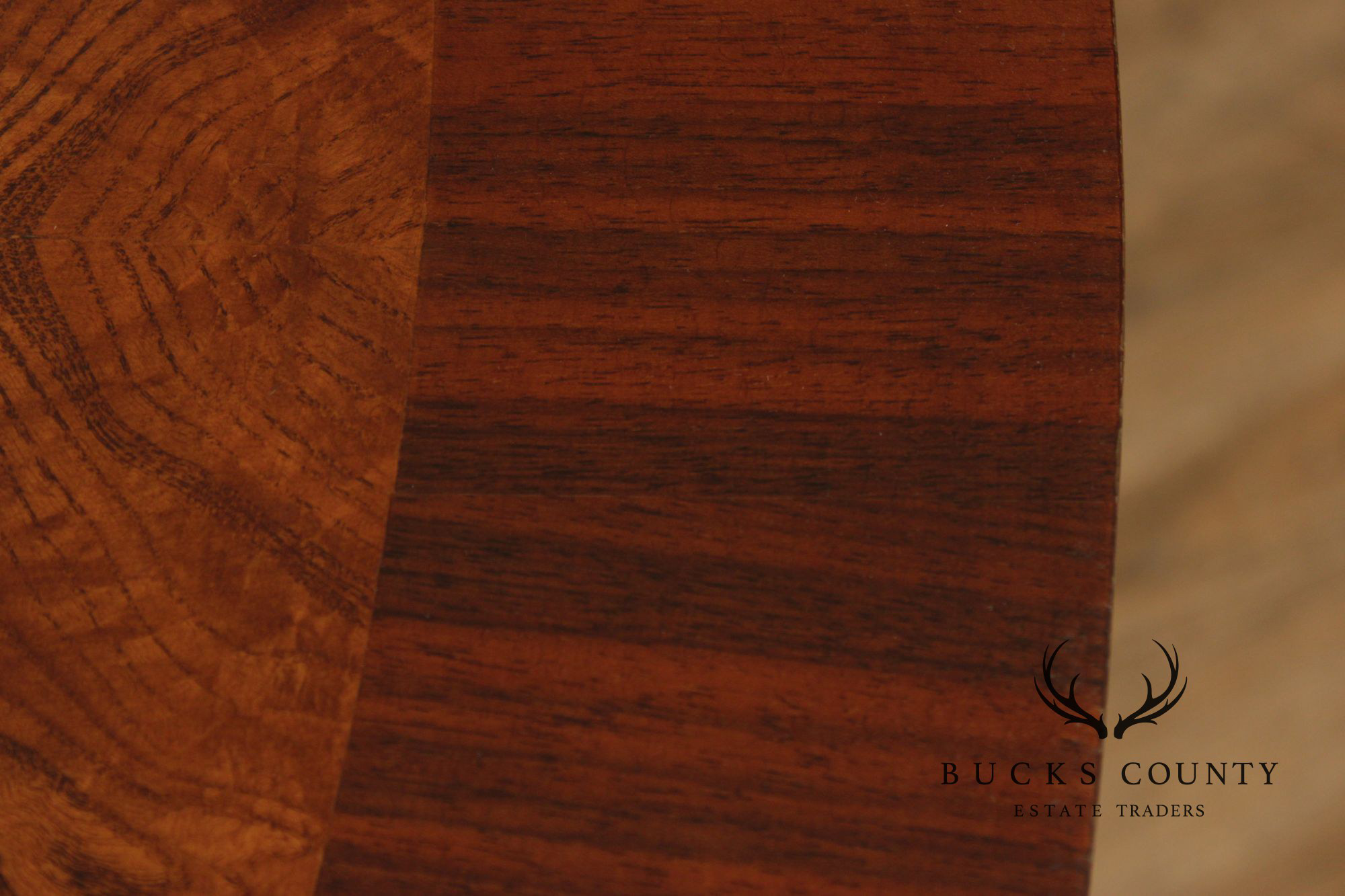 Italian Made Empire Style Round Burlwood Pedestal Center Table