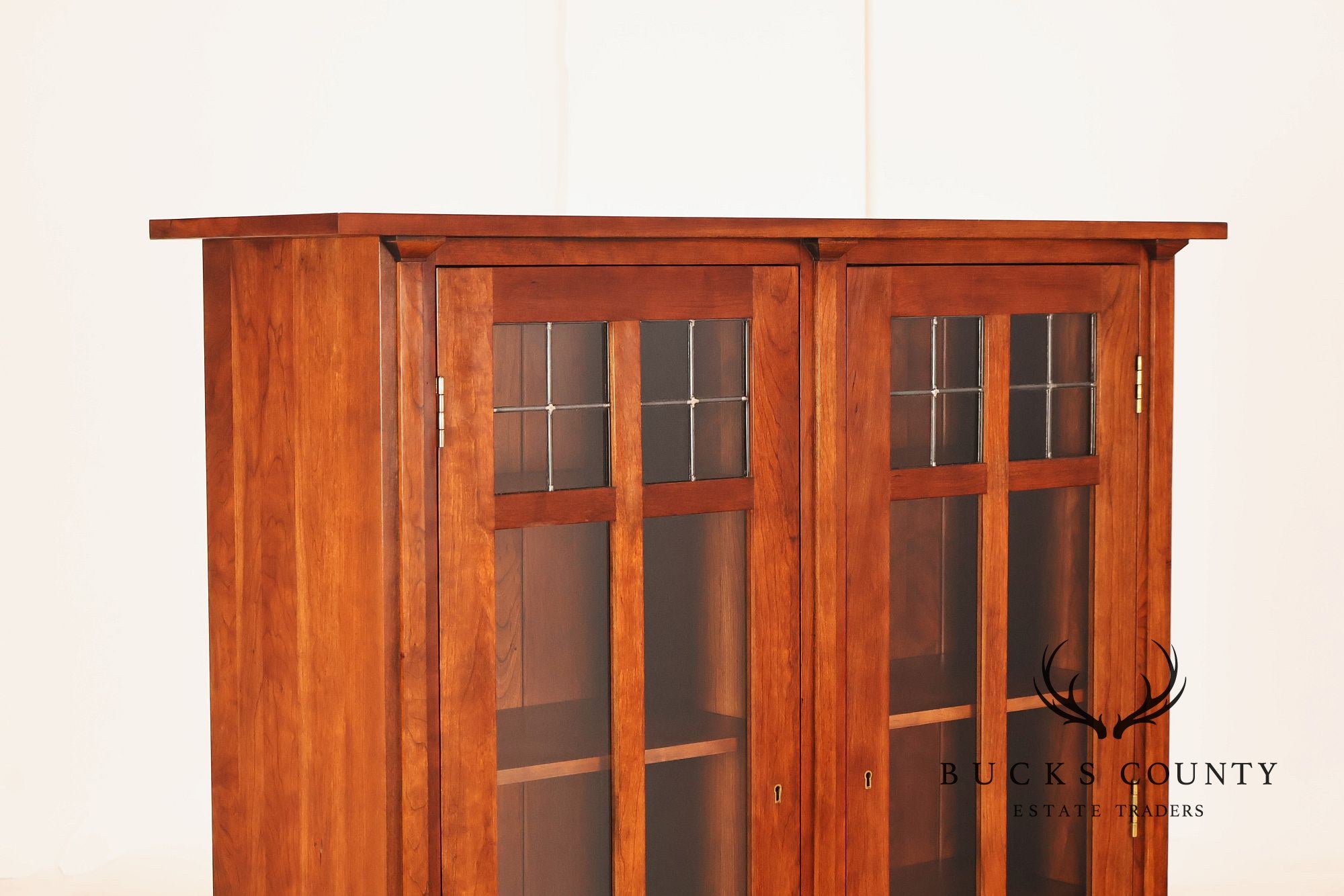 Stickley Mission Collection Harvey Ellis Cherry Bookcase