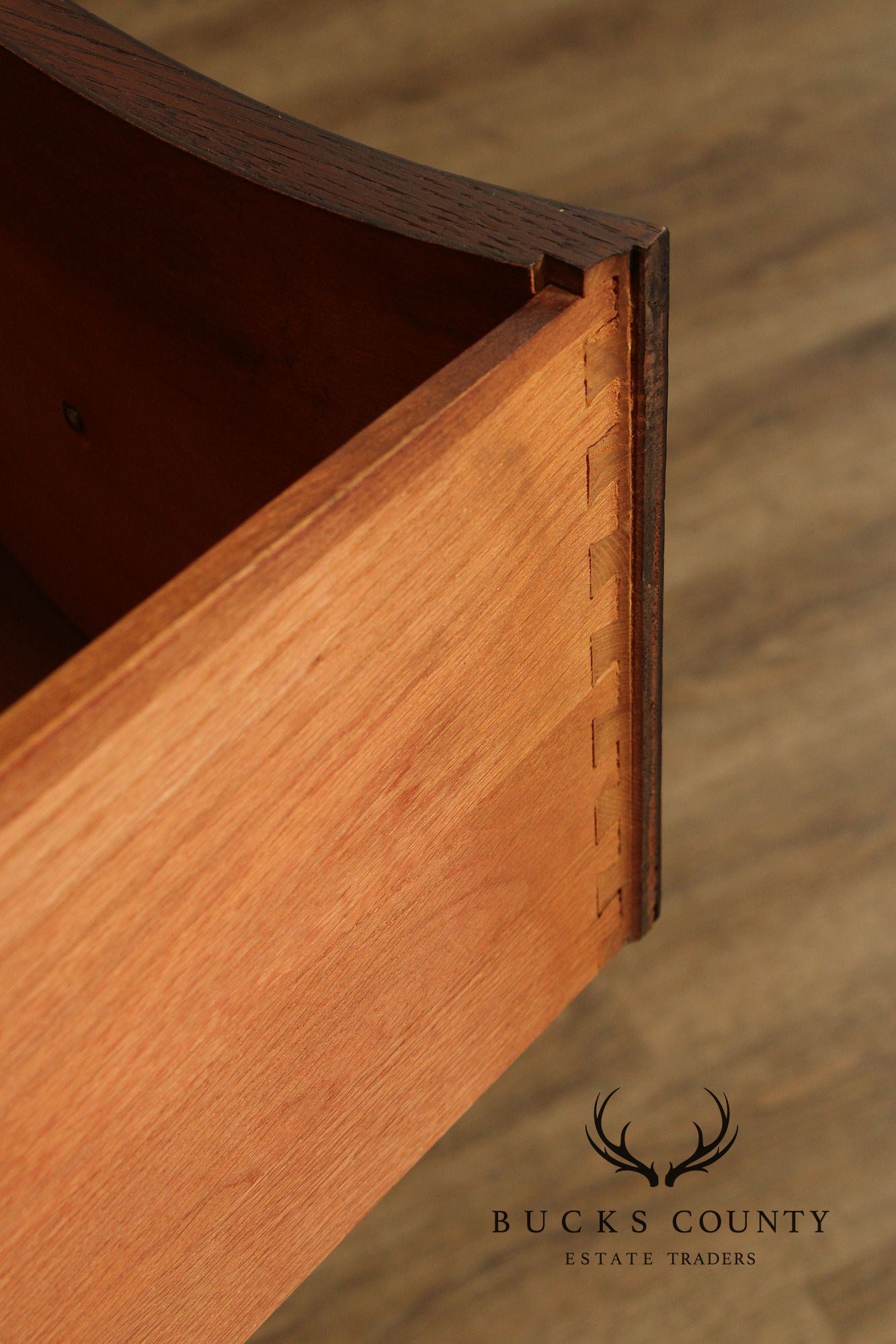 1940's Vintage Regency Style Mahogany Tall Chest