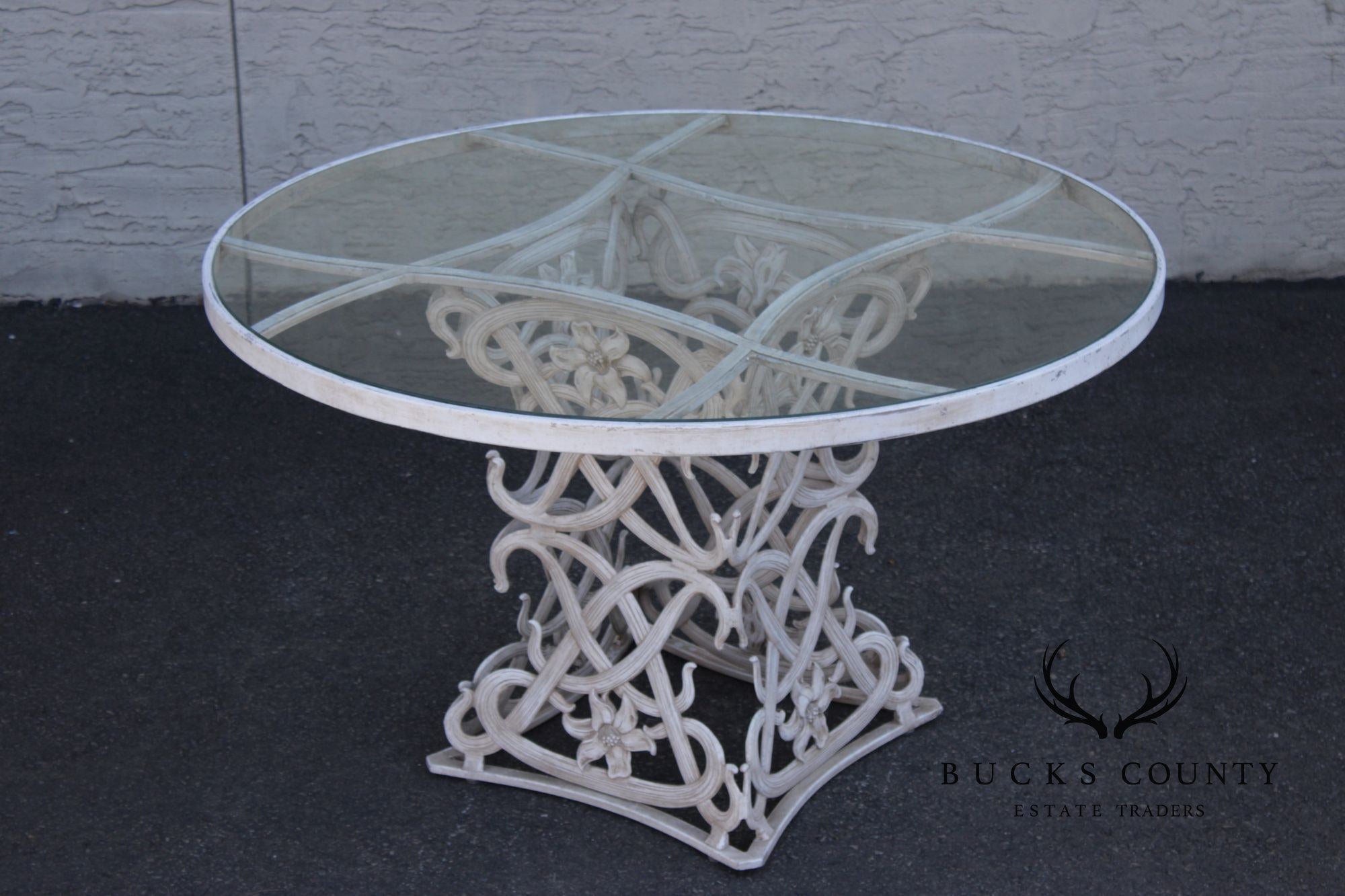 Brown Jordan Five Piece Cast Aluminum 'Day Lily' Outdoor Patio Dining Set