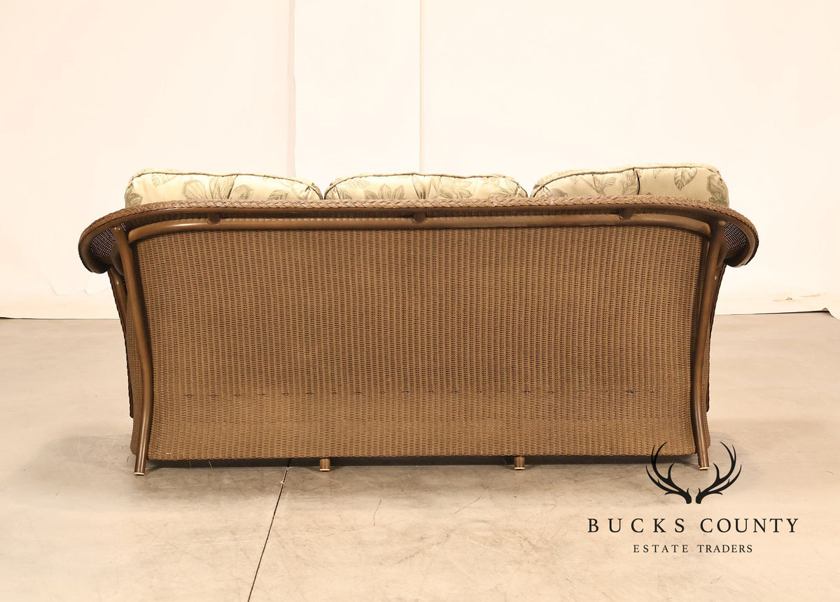 Lloyd Flanders Reflections All-Weather Lloyd Loom Wicker Sofa