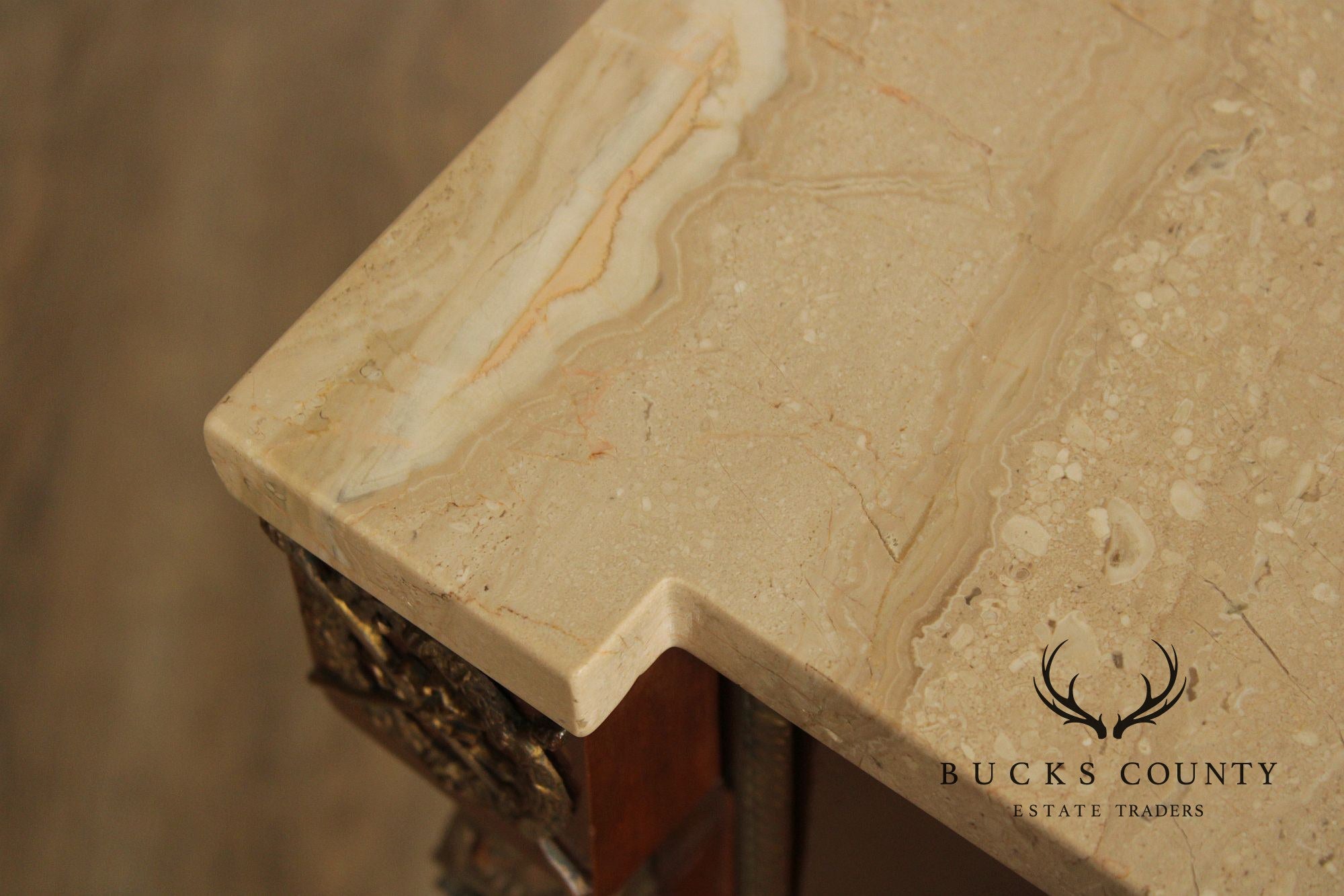 Antique French Marble Top Neoclassical Style Pedestal