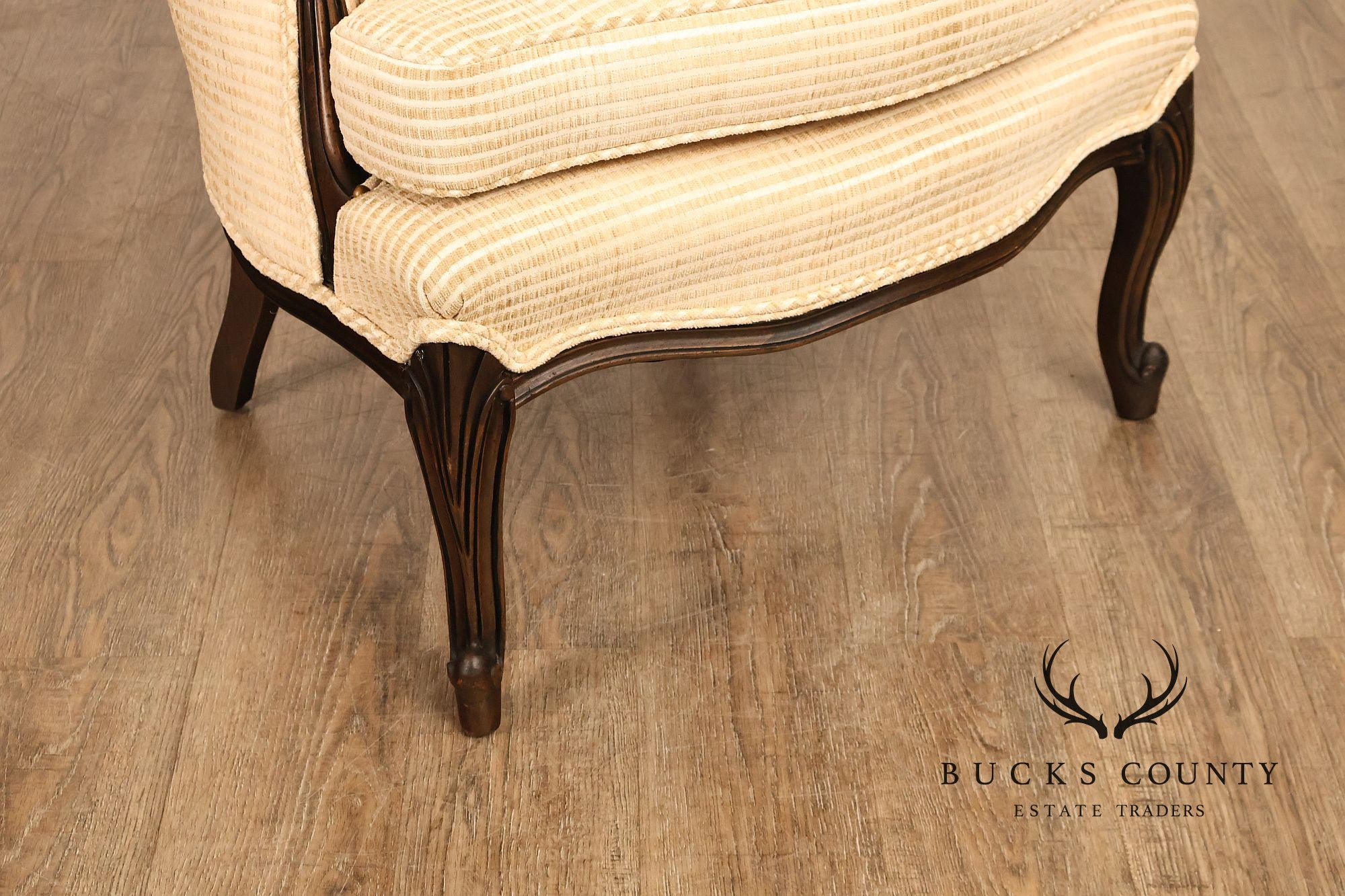 French Louis XV Style Pair Of Bergere Chairs