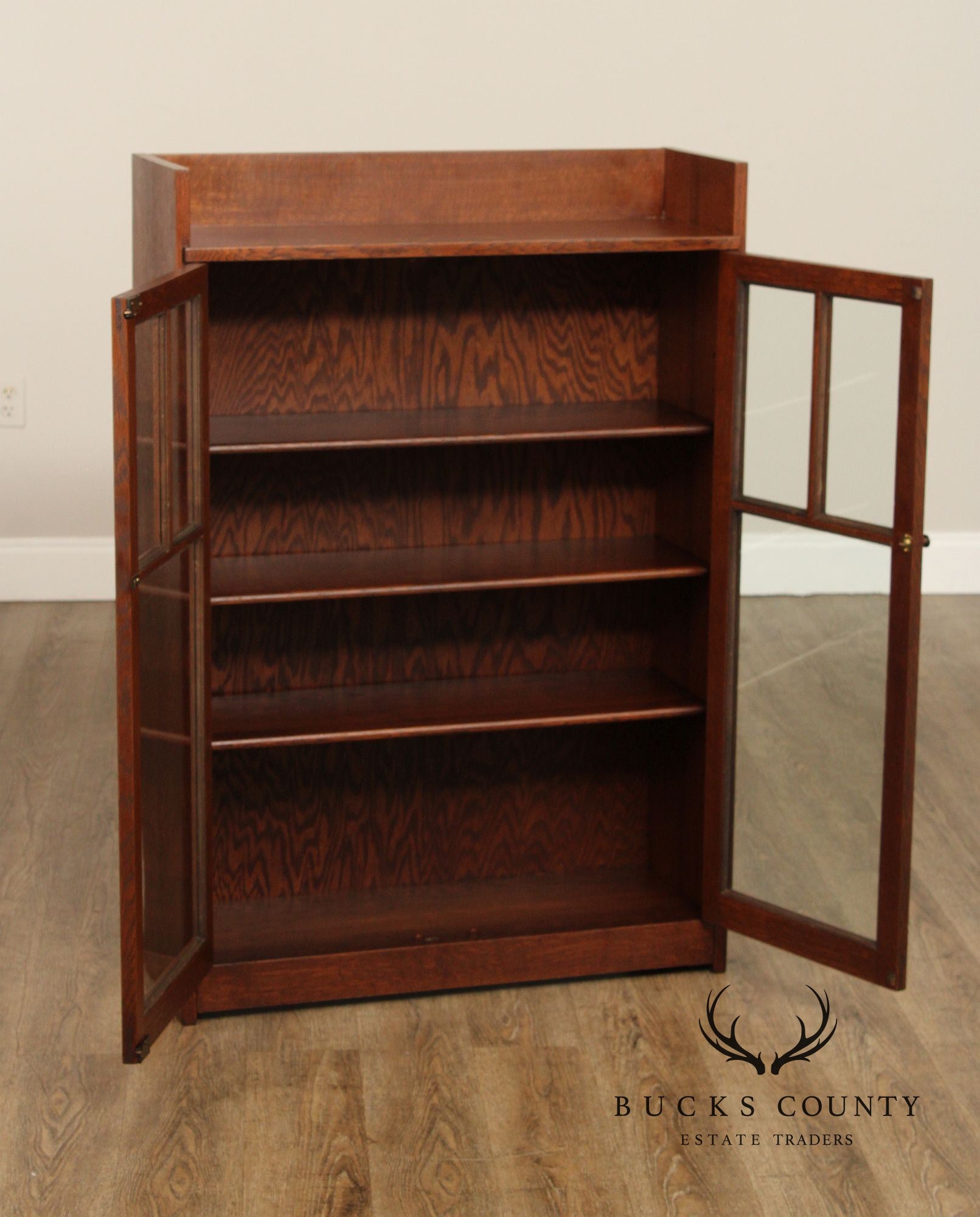 Limbert Antique Mission Oak Two Door Bookcase