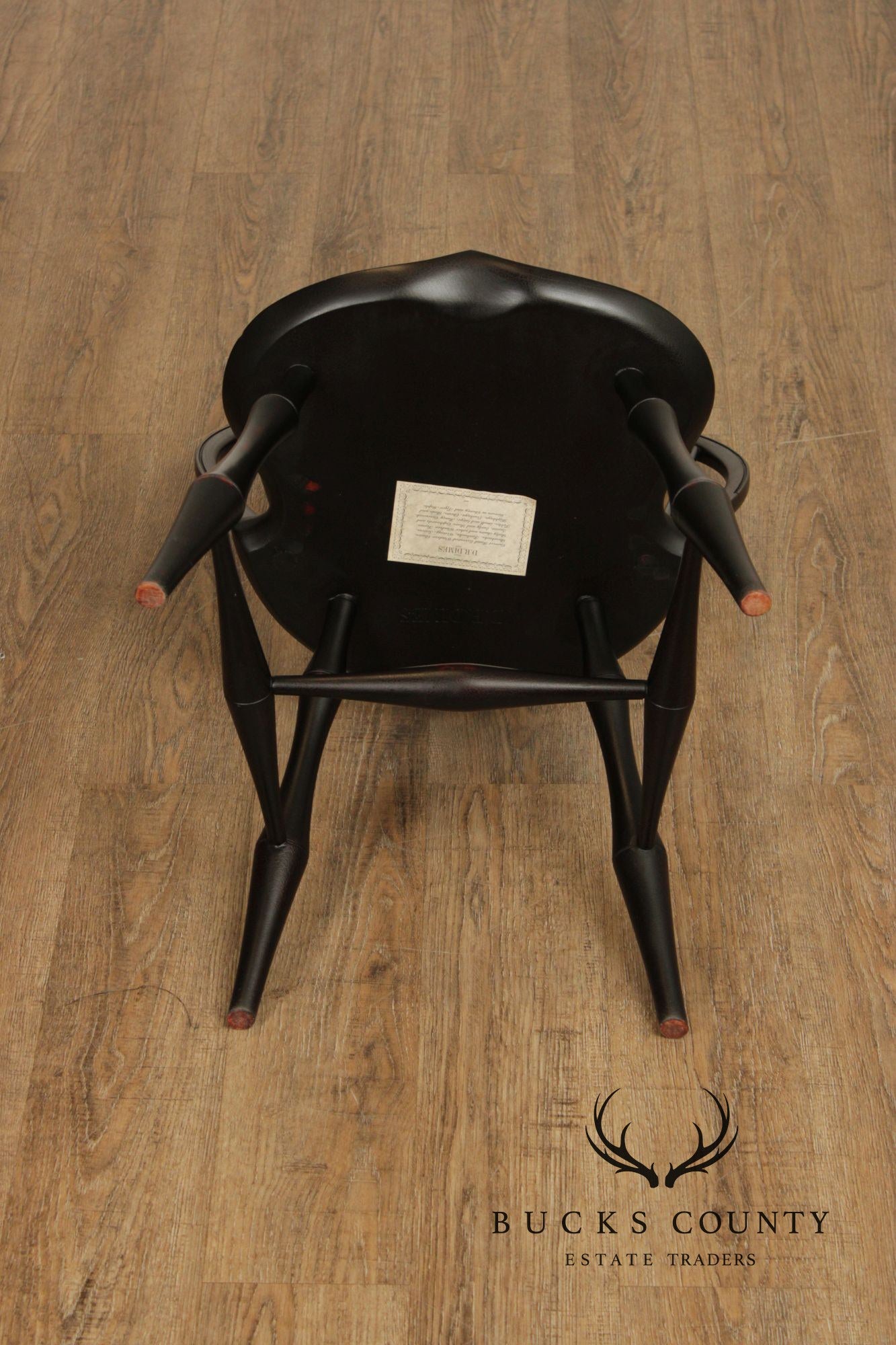 D.R. Dimes Pair of Ebonized Windsor Chairs
