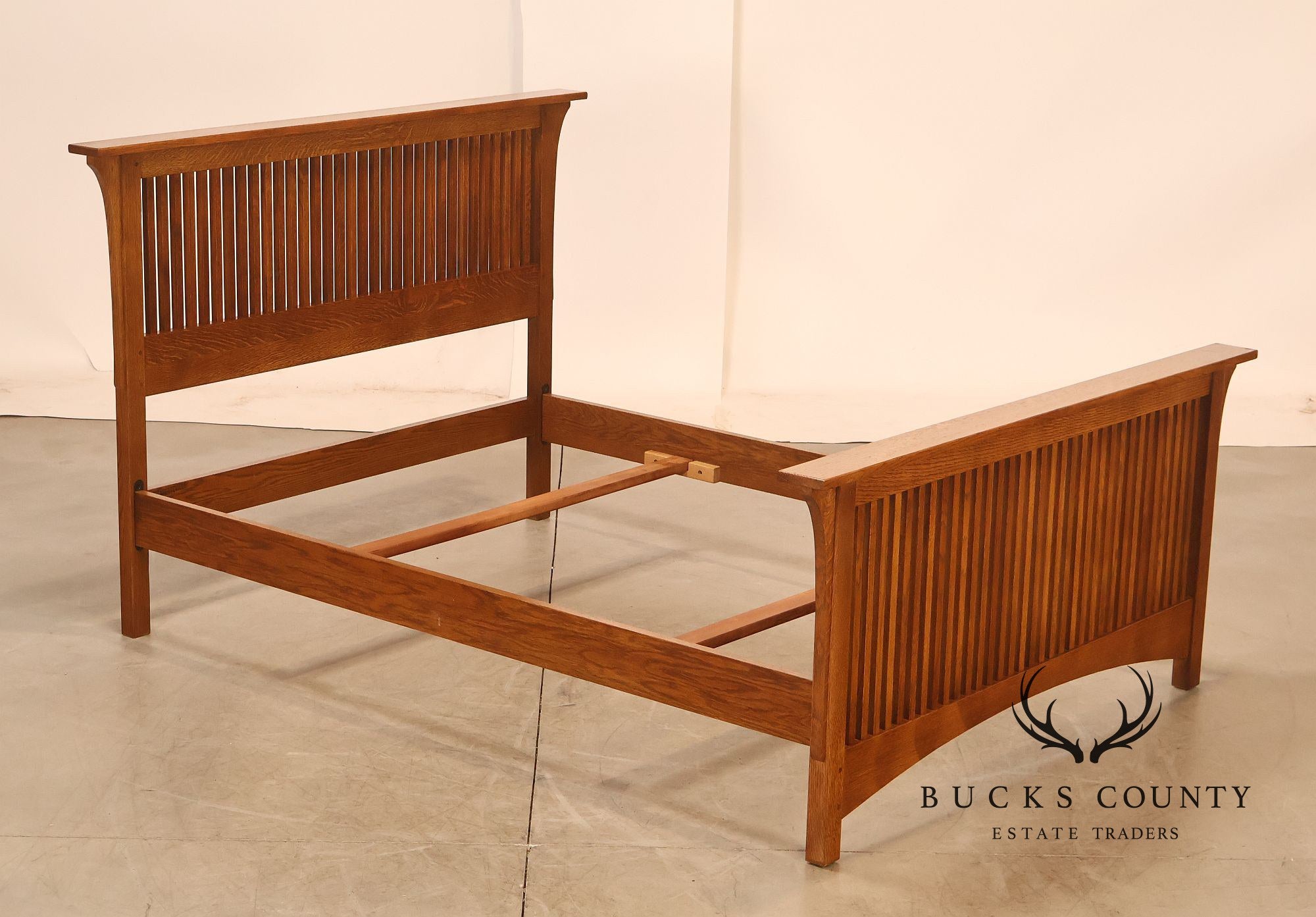 Stickley Mission Collection Oak Spindle Full Size Bed