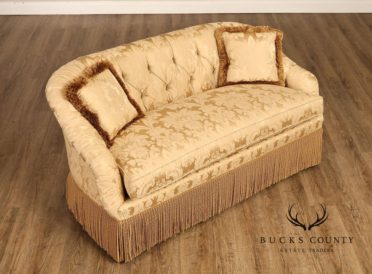 TRS Furniture Button-Tufted Upholstered Sofa