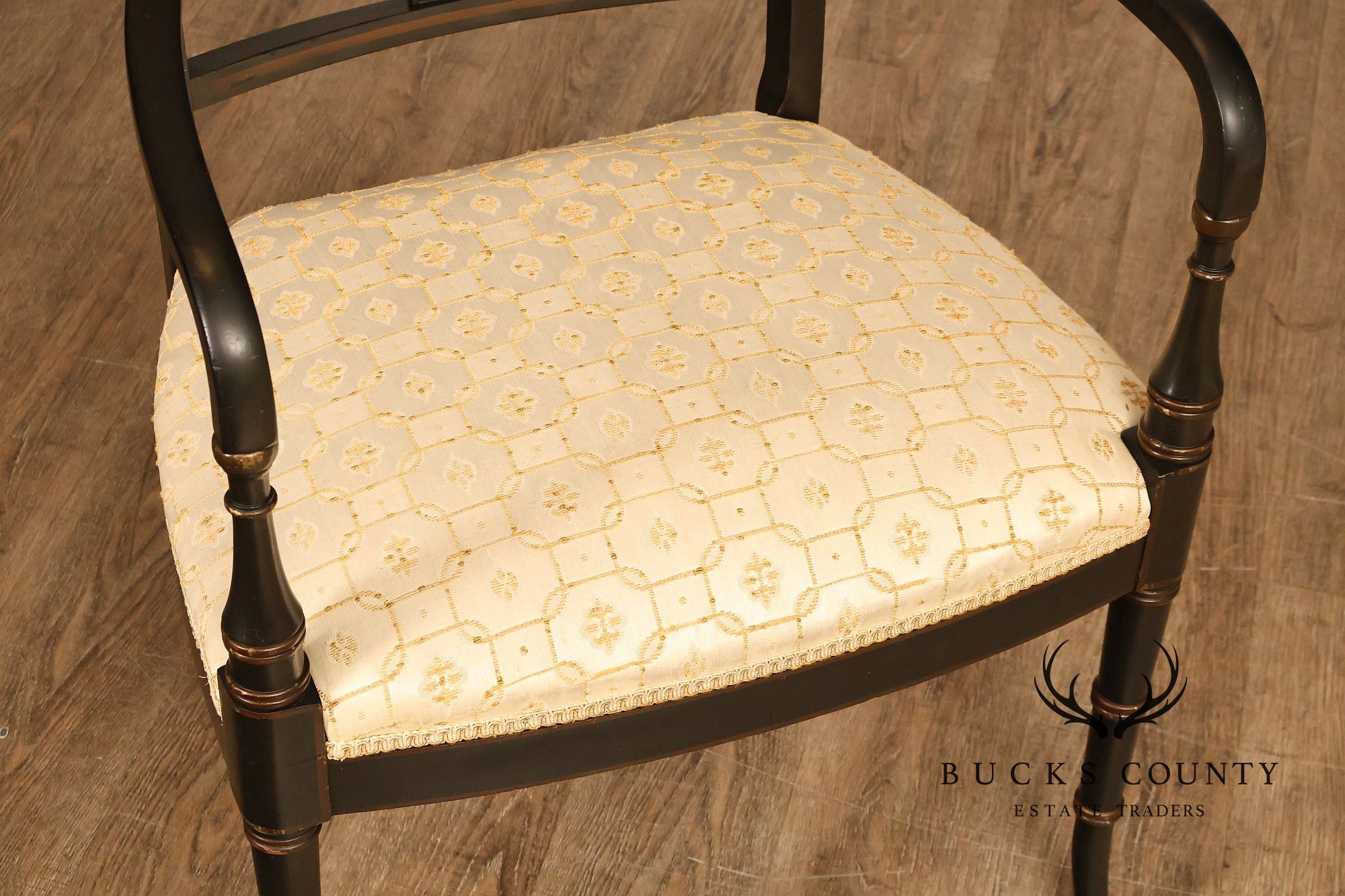 J. L. Pershing & Son Vintage Federal Style Painted Armchair