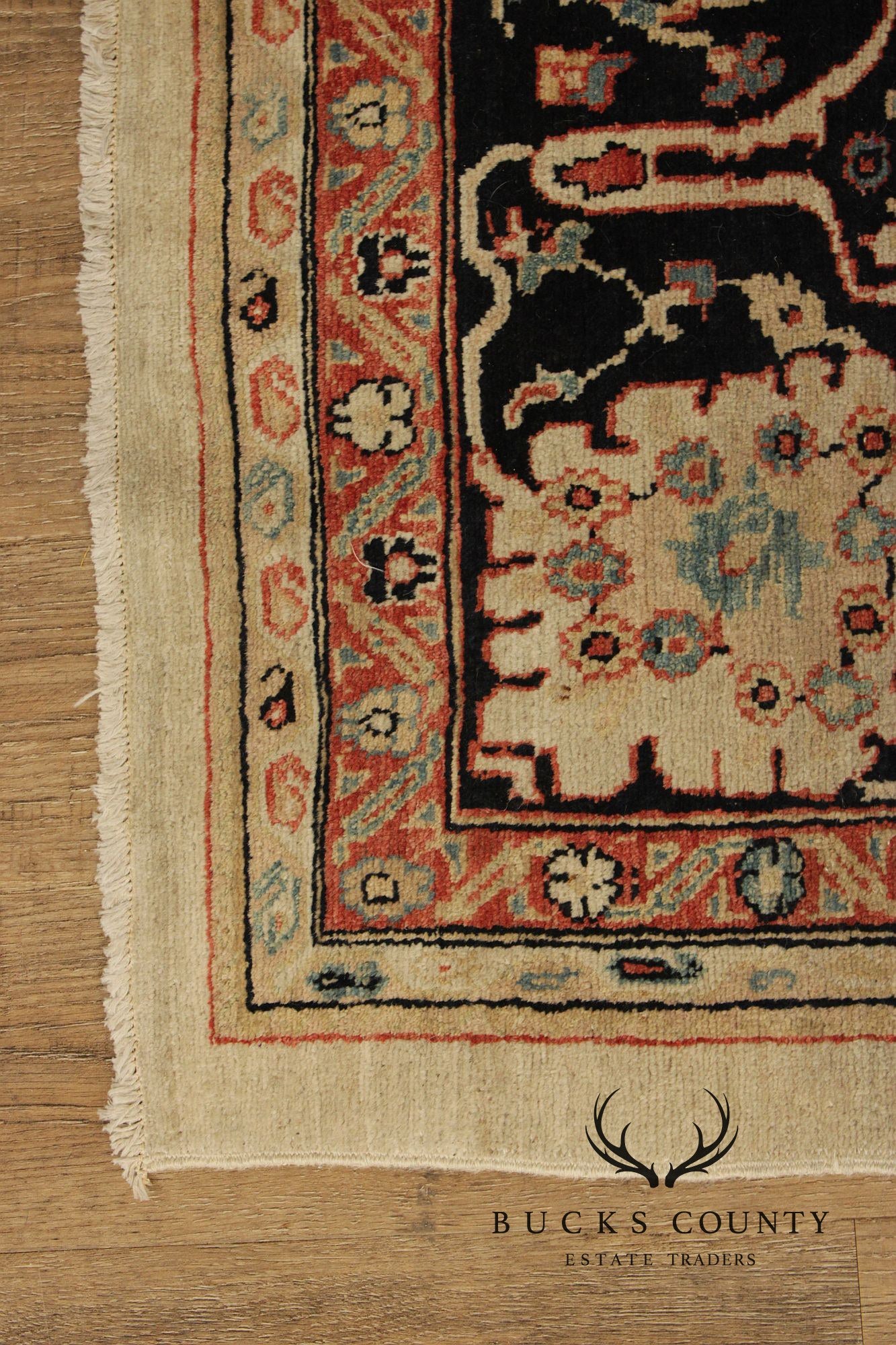 Peshawar Farahan Design Hand-Knotted Wool Area Rug – 6’ x 10’