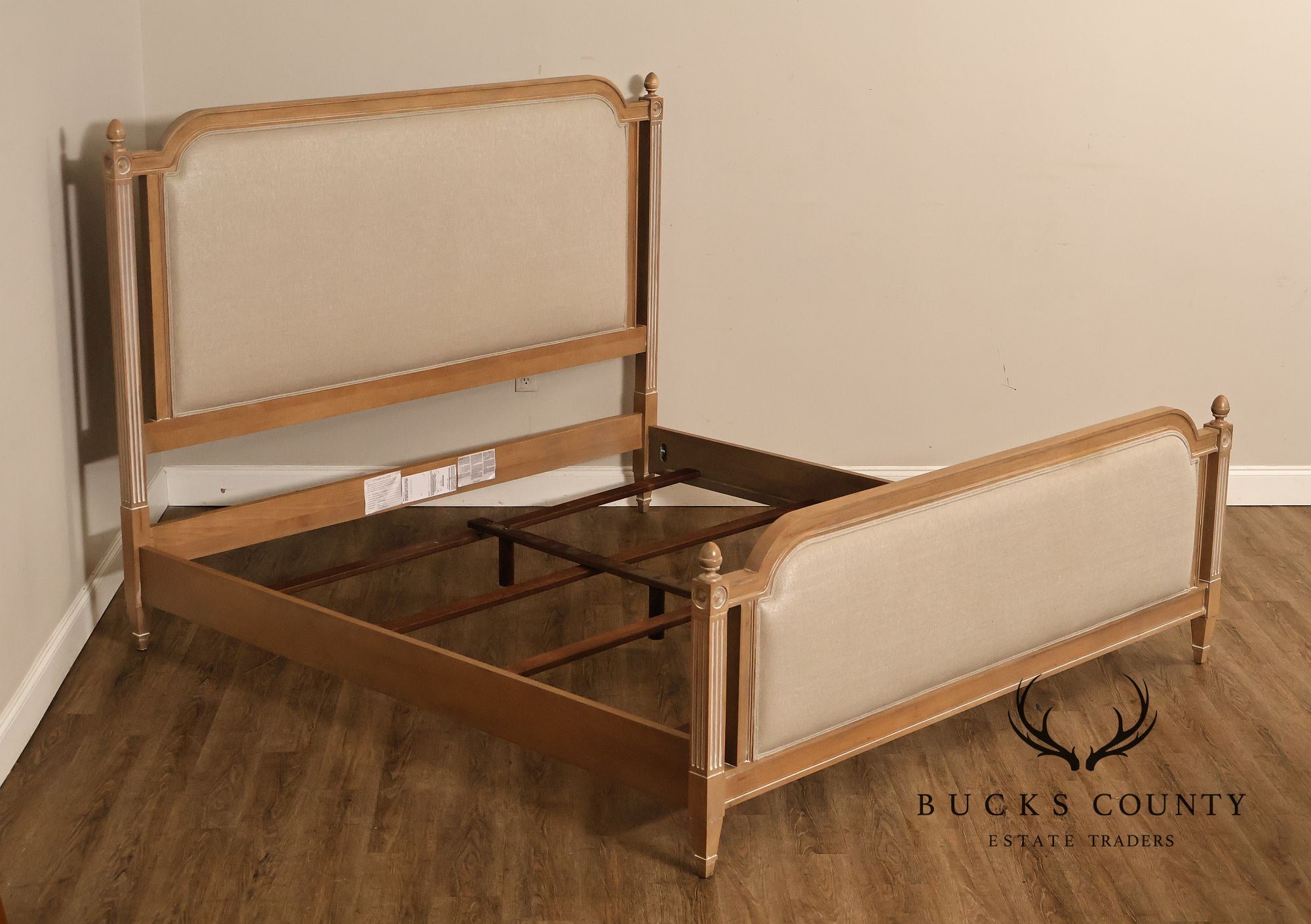 Ethan Allen King 'Allesandra' Upholstered Bed Frame