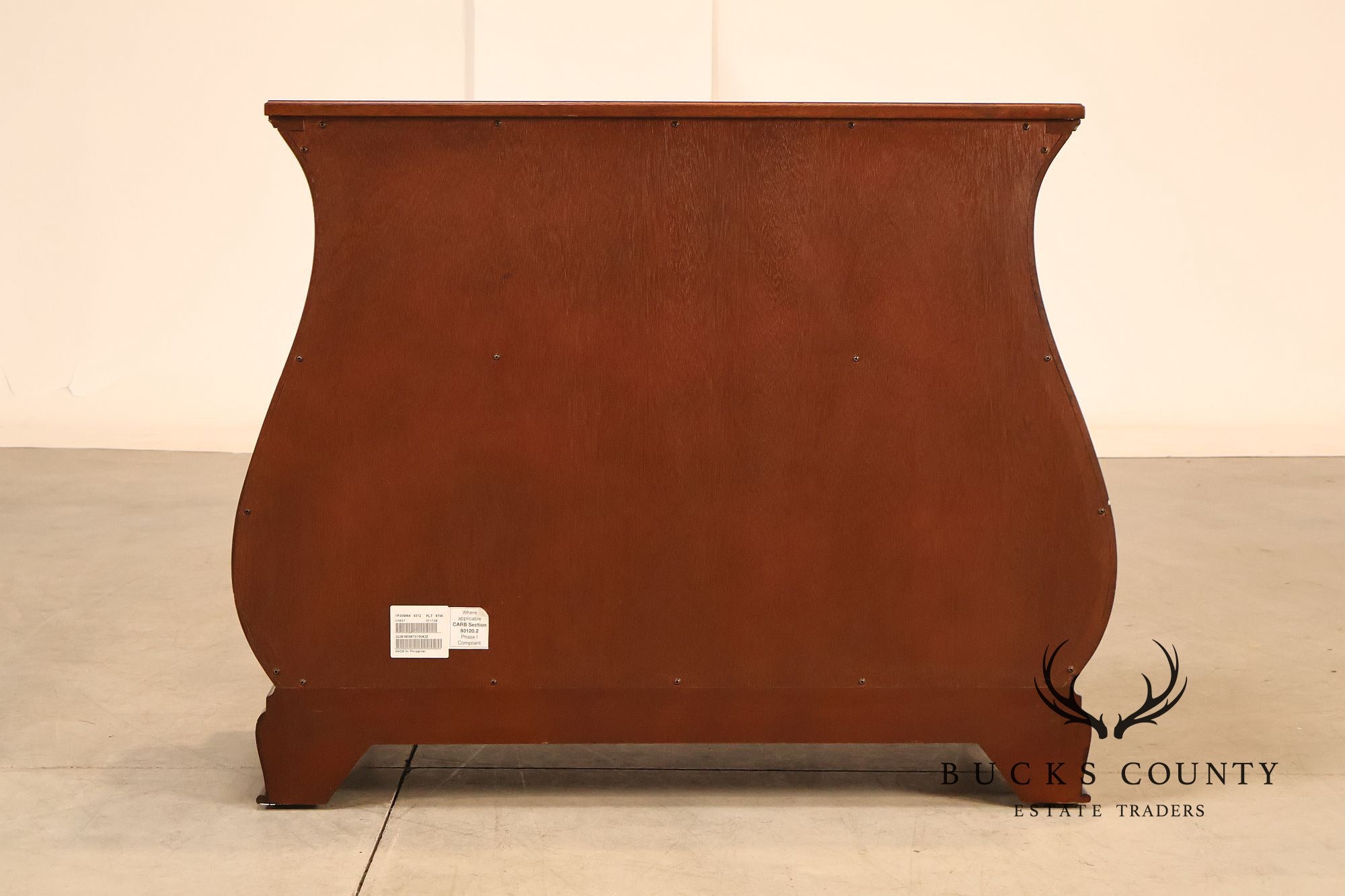 Ethan Allen Townhouse Collection Burlwood Bombe Chest