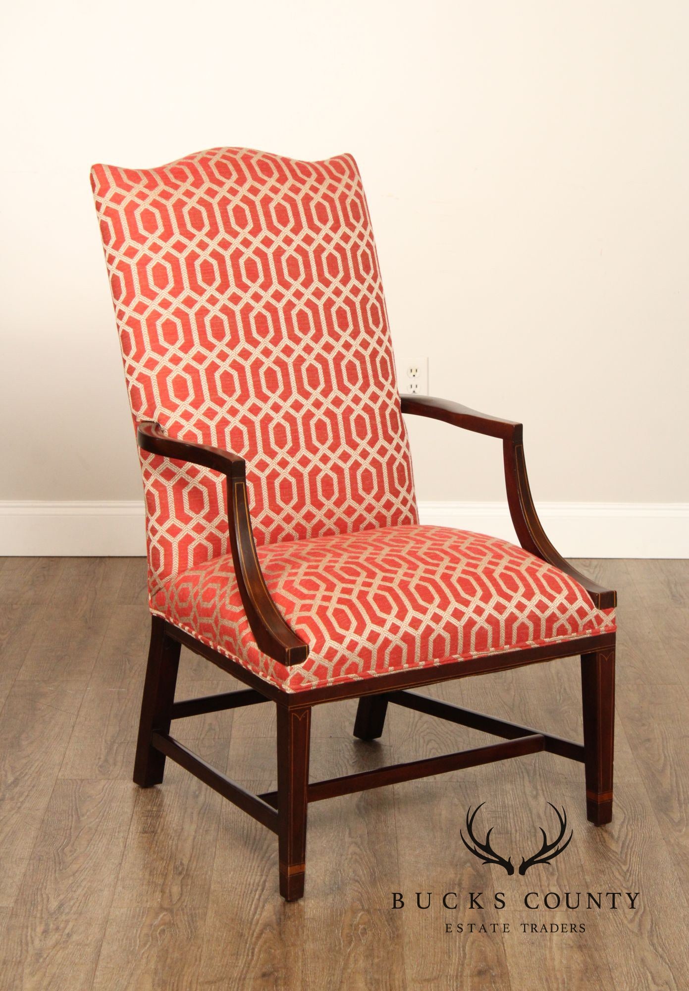 Kittinger Federal Style Mahogany Inlaid Armchair