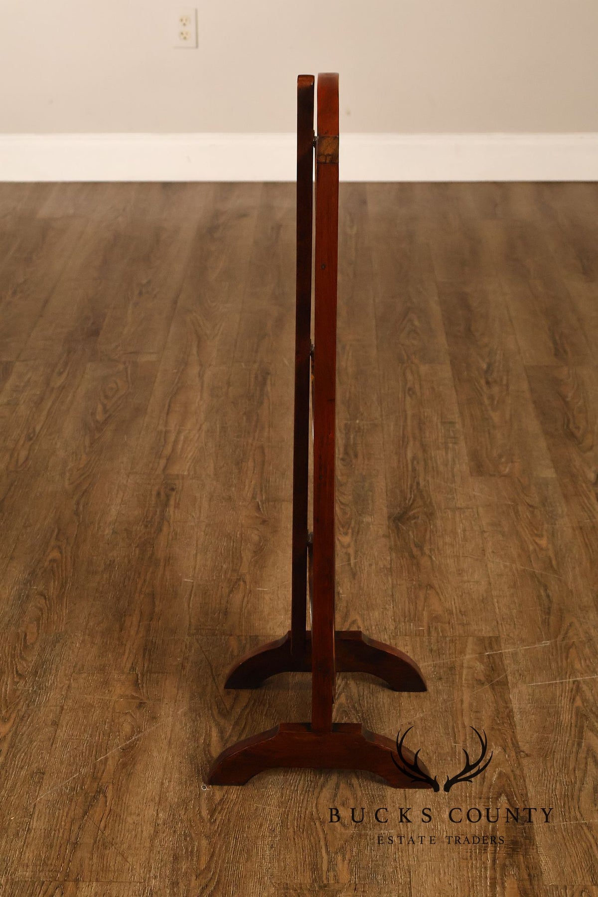 Mahogany Three Tier Collapsible Dumbwaiter Stand