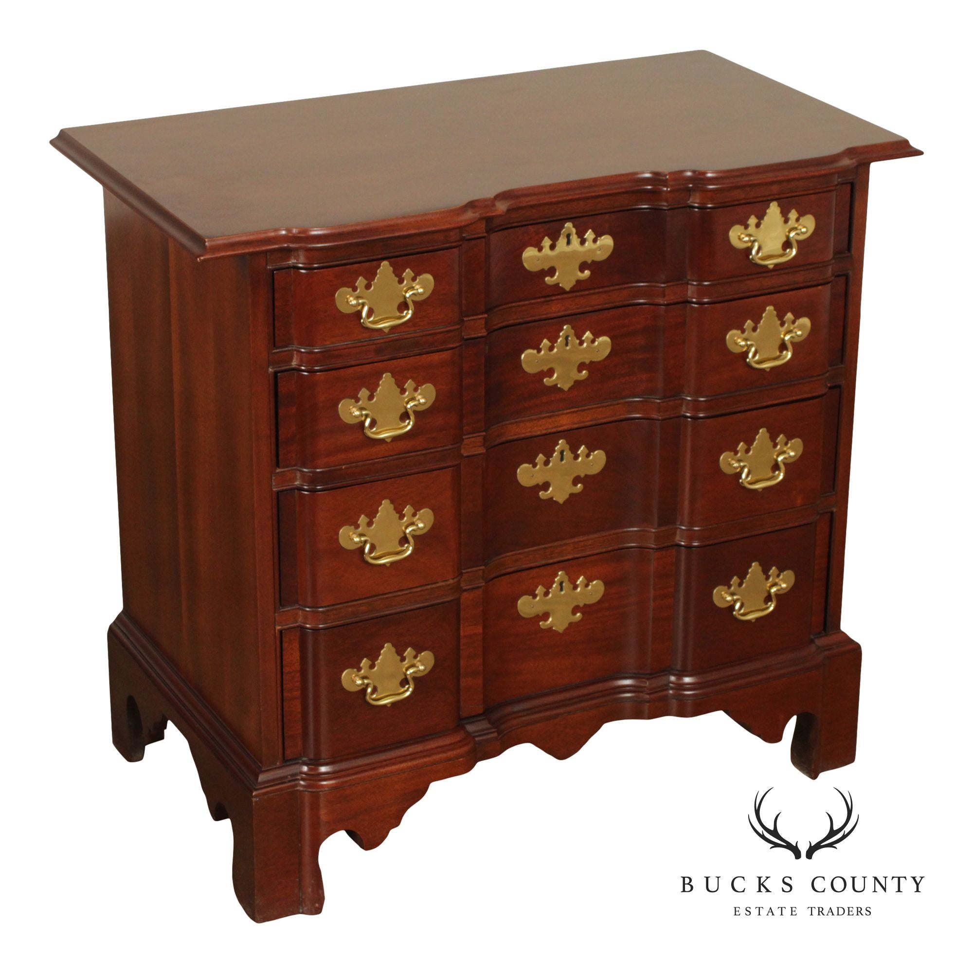 Councill Georgian Style Mahogany Blockfront Chest