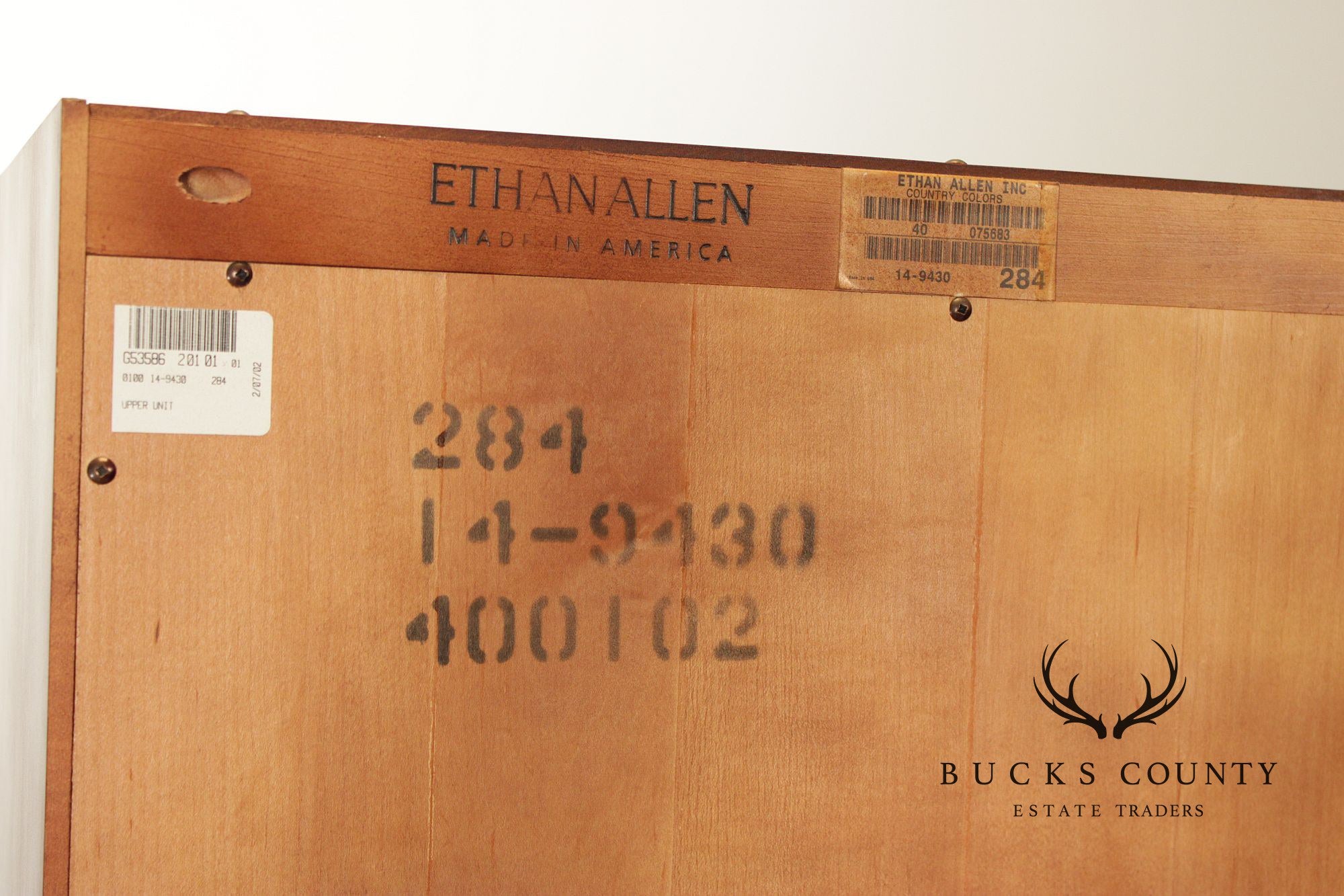 Ethan Allen 'Country Colors' Pair of Bookcases