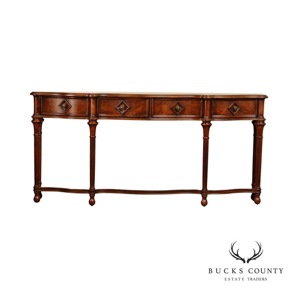 Hooker Furniture Regency Style Long Narrow Decorator Hall Console Table