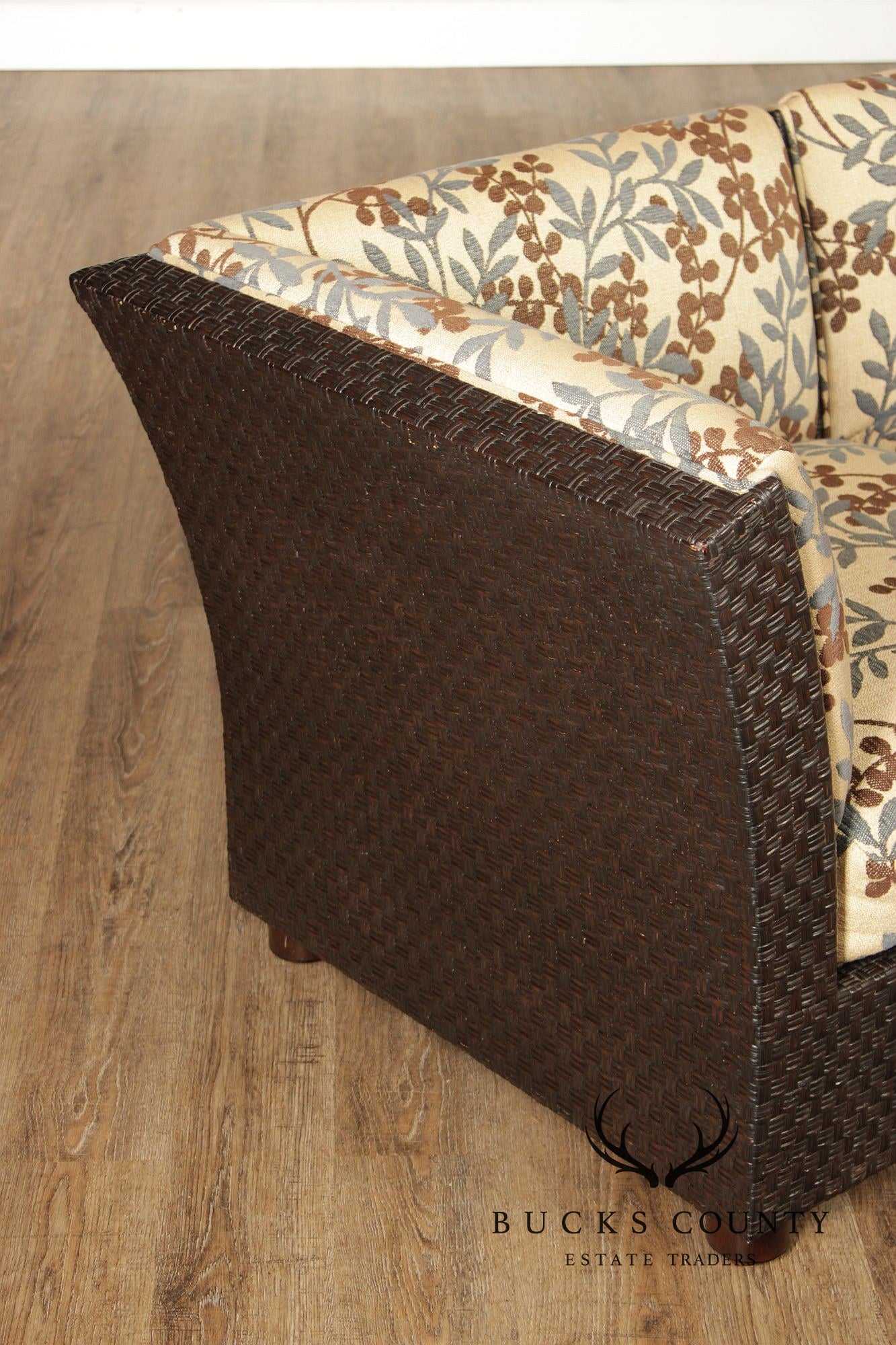 Orlando Diaz-Azcuy For McGuire Cambay Woven Wicker4 Part Sectional Sofa