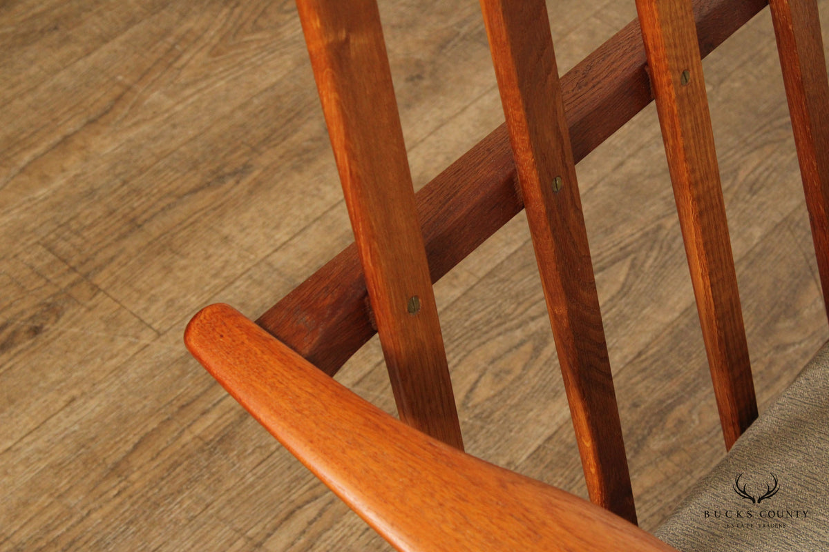 Hans Wegner For Getama Danish Modern Teak GE-240 Cigar Armchair
