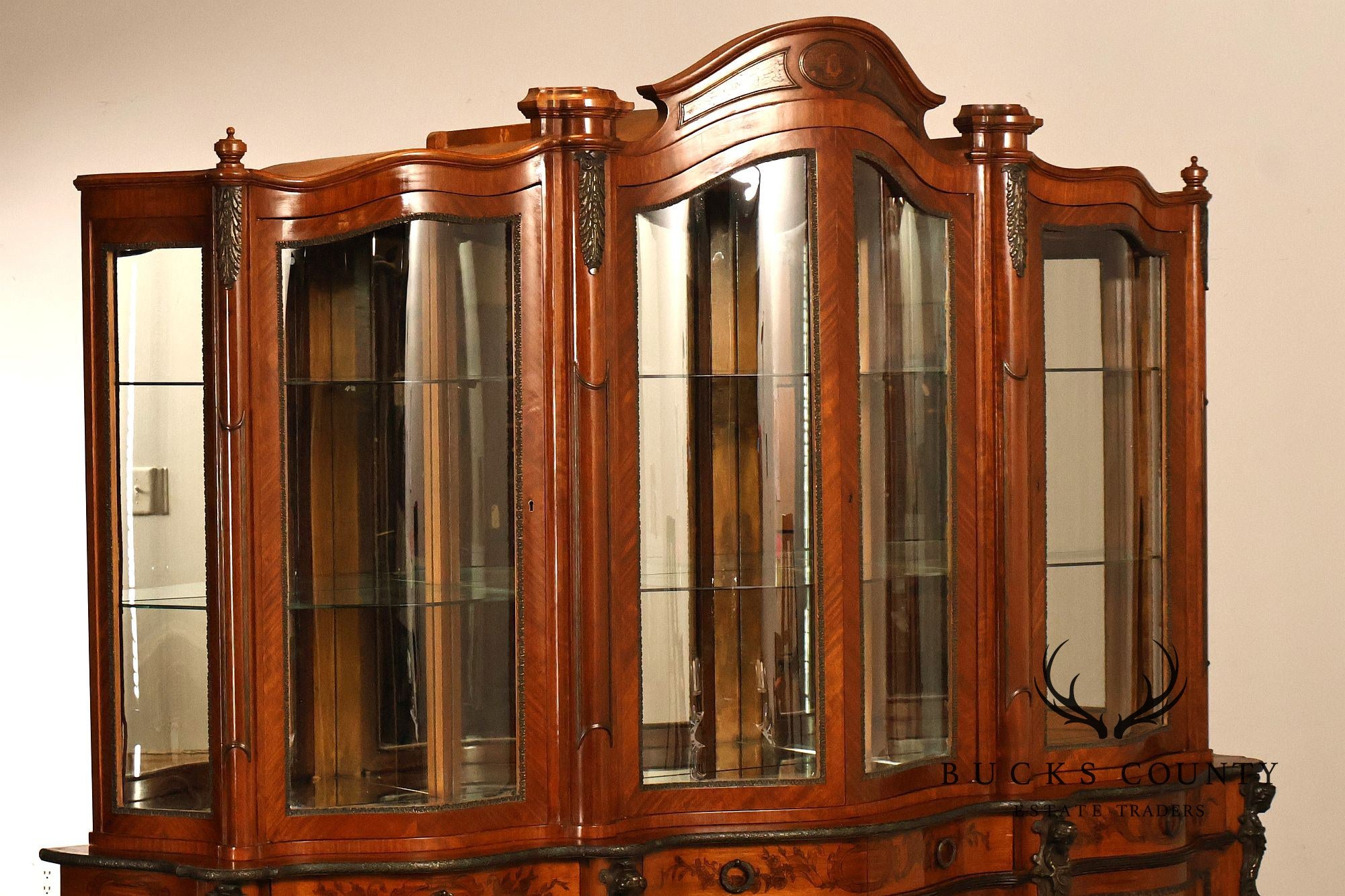 Italian Rococo RevivalLarge China Display China Cabinet