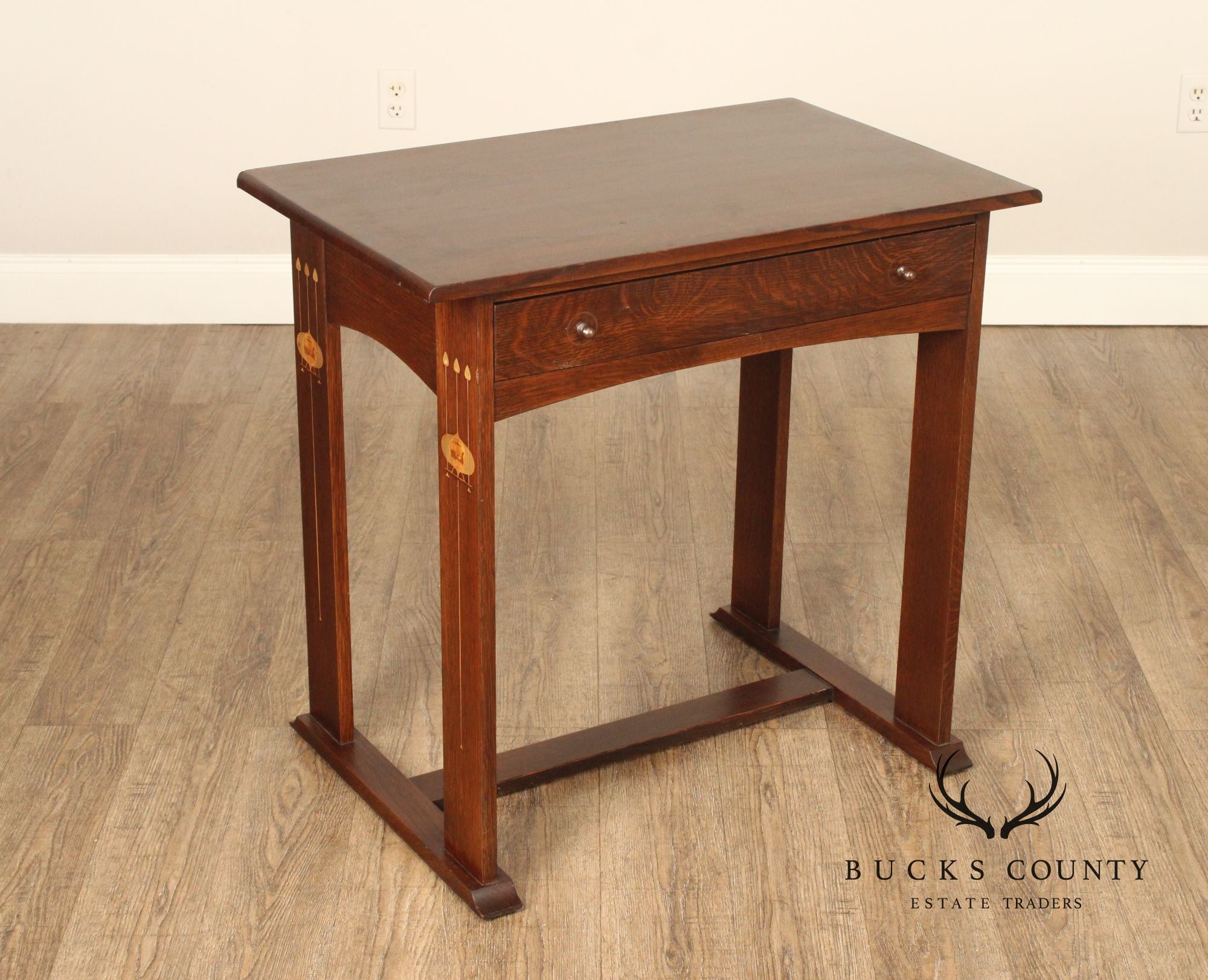 Stickley Commemorative Harvey Ellis Inlaid Oak Writing Desk