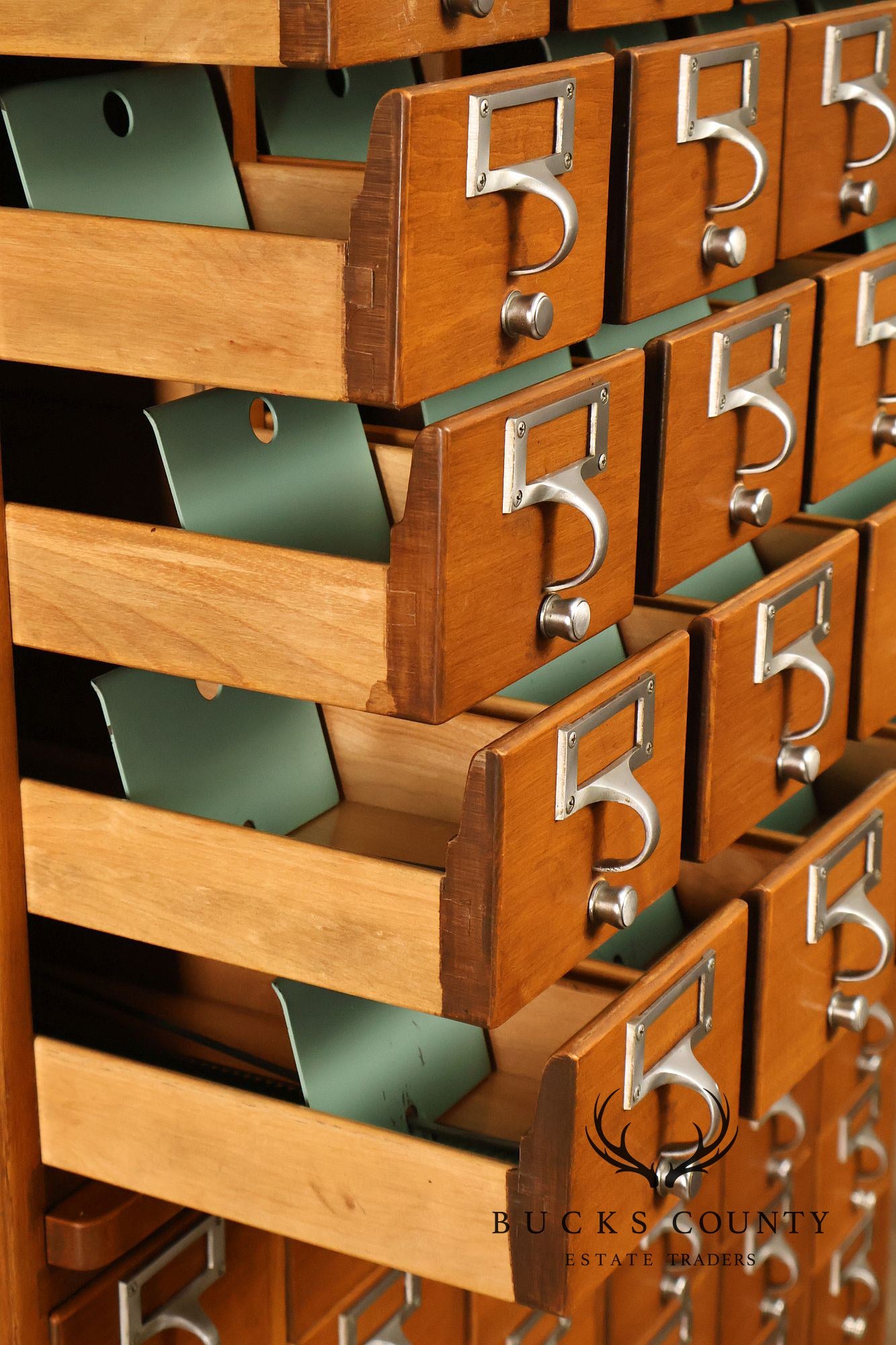 Mid Century 60-Drawer Library Card Catalog