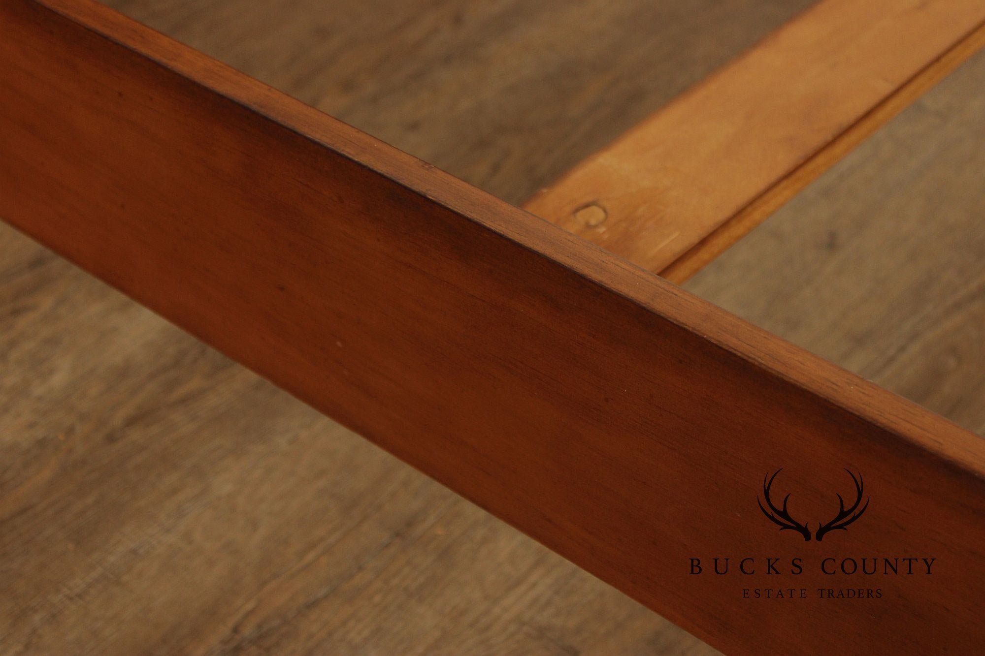 Queen Size Sleigh Bed With Iron Scroll Detail