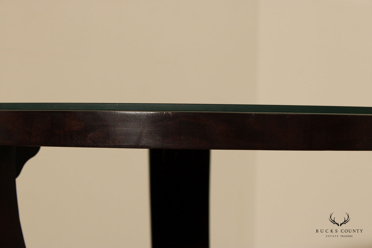 Century Furniture Empire Style Two-Tier Pedestal Side Table
