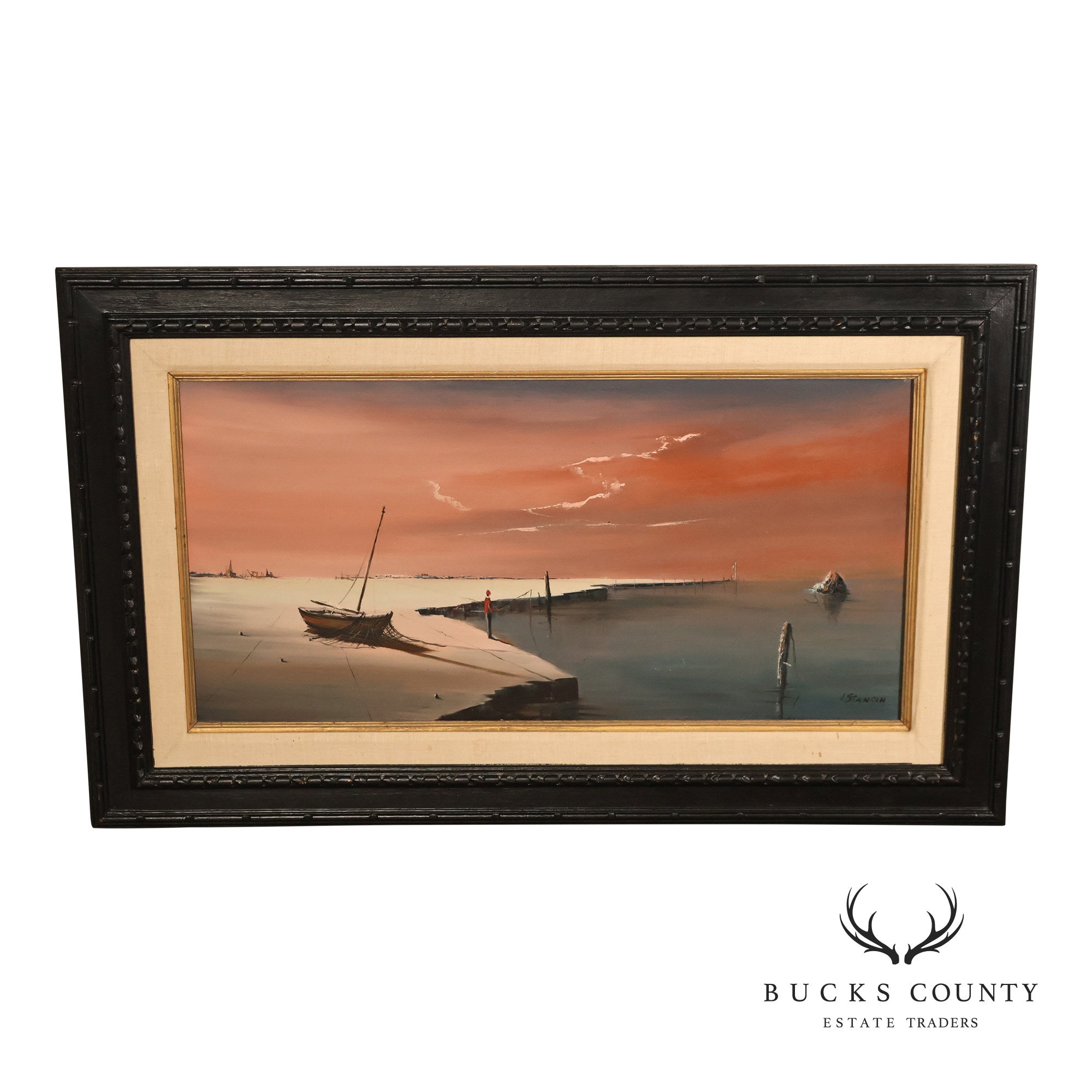 John Stancin Surrealist Oil Painting, Deserted