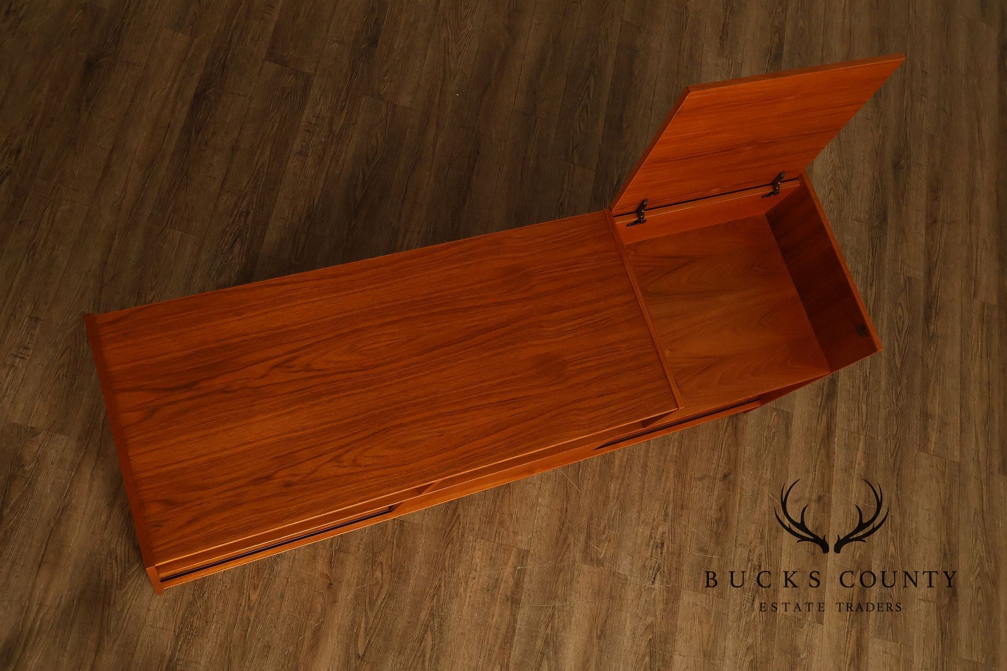 Danish Modern Teak Media Console Cabinet