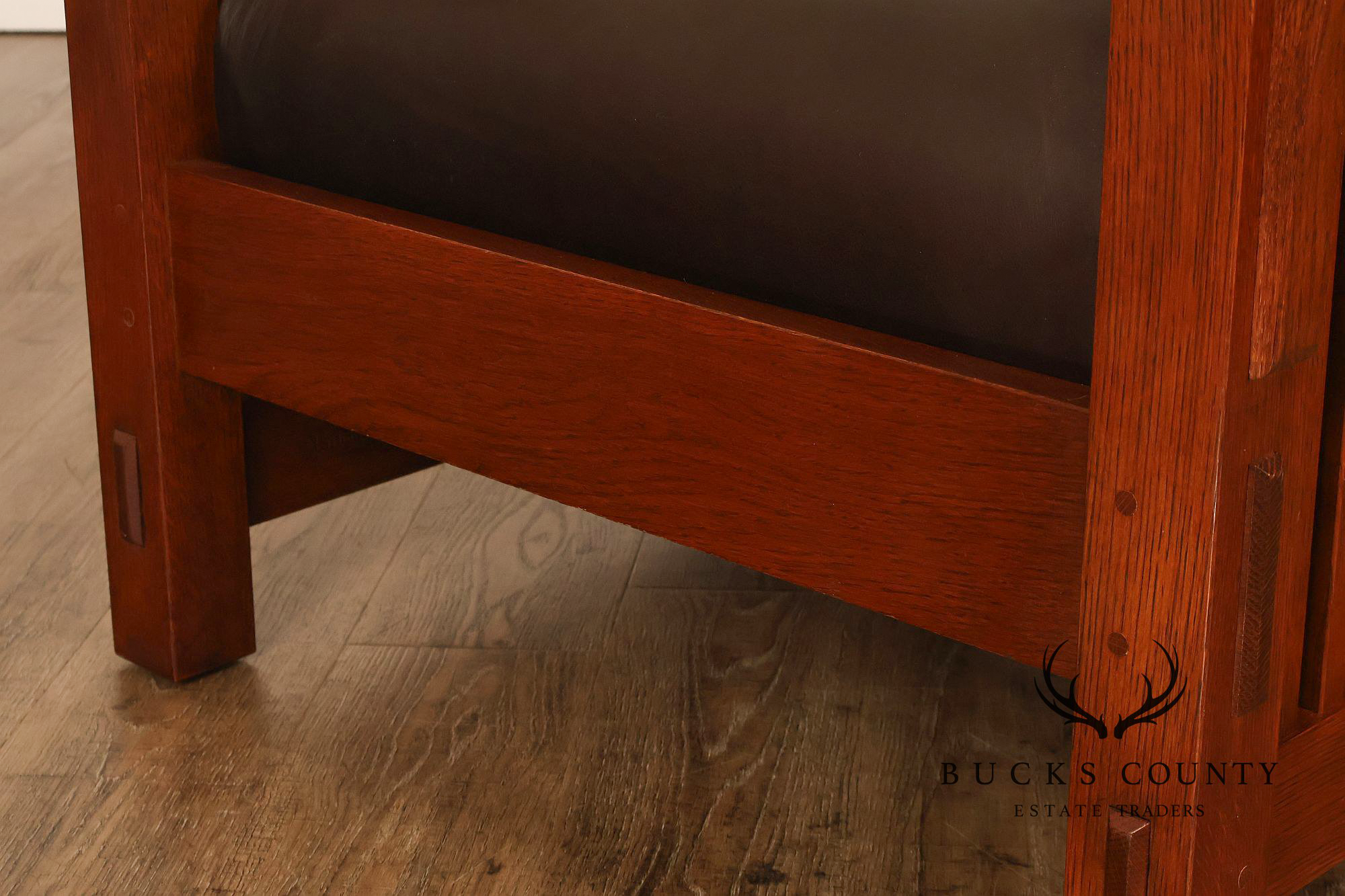 Stickley Mission Collection Oak Bent Arm Morris Chair