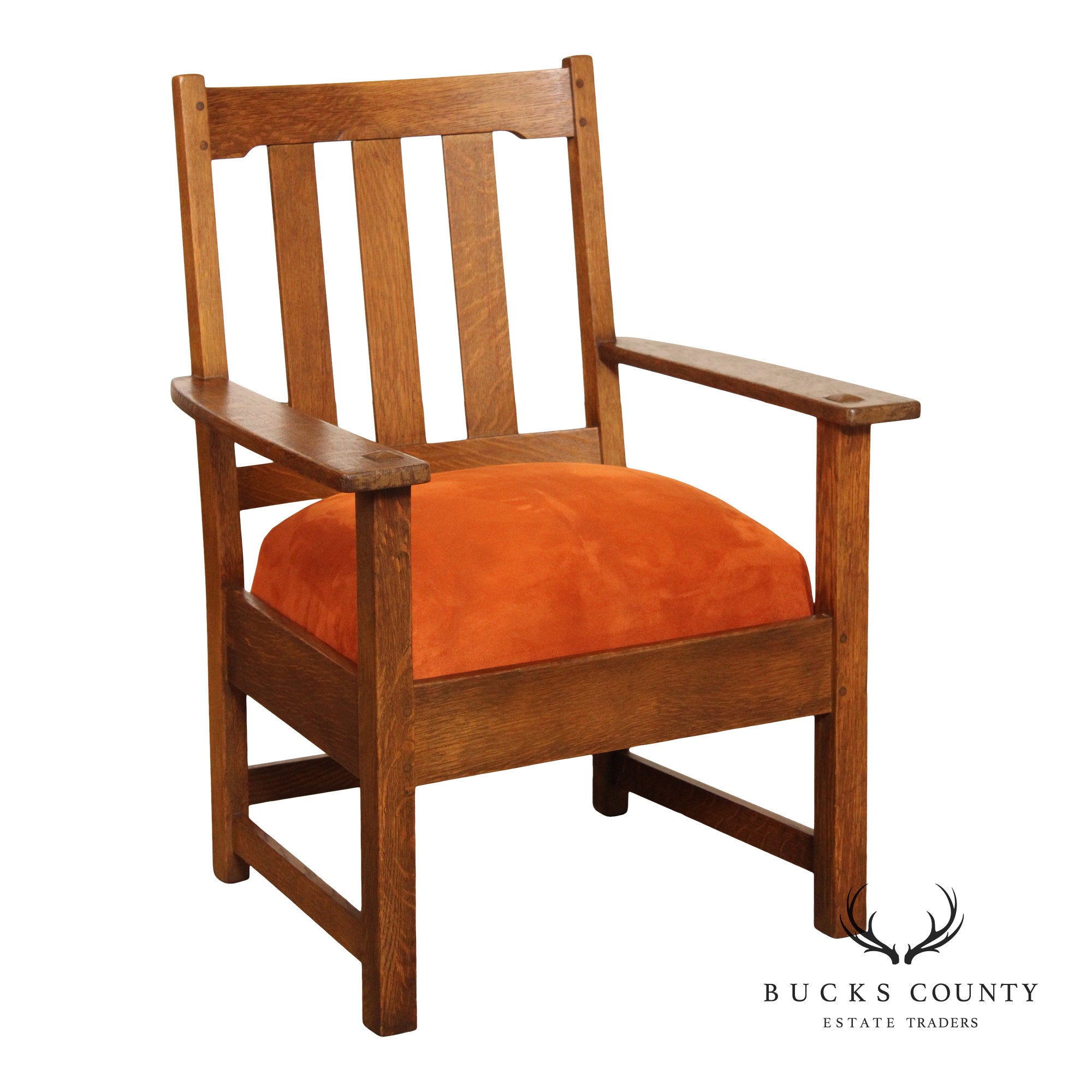 Limbert Antique Mission Oak Armchair