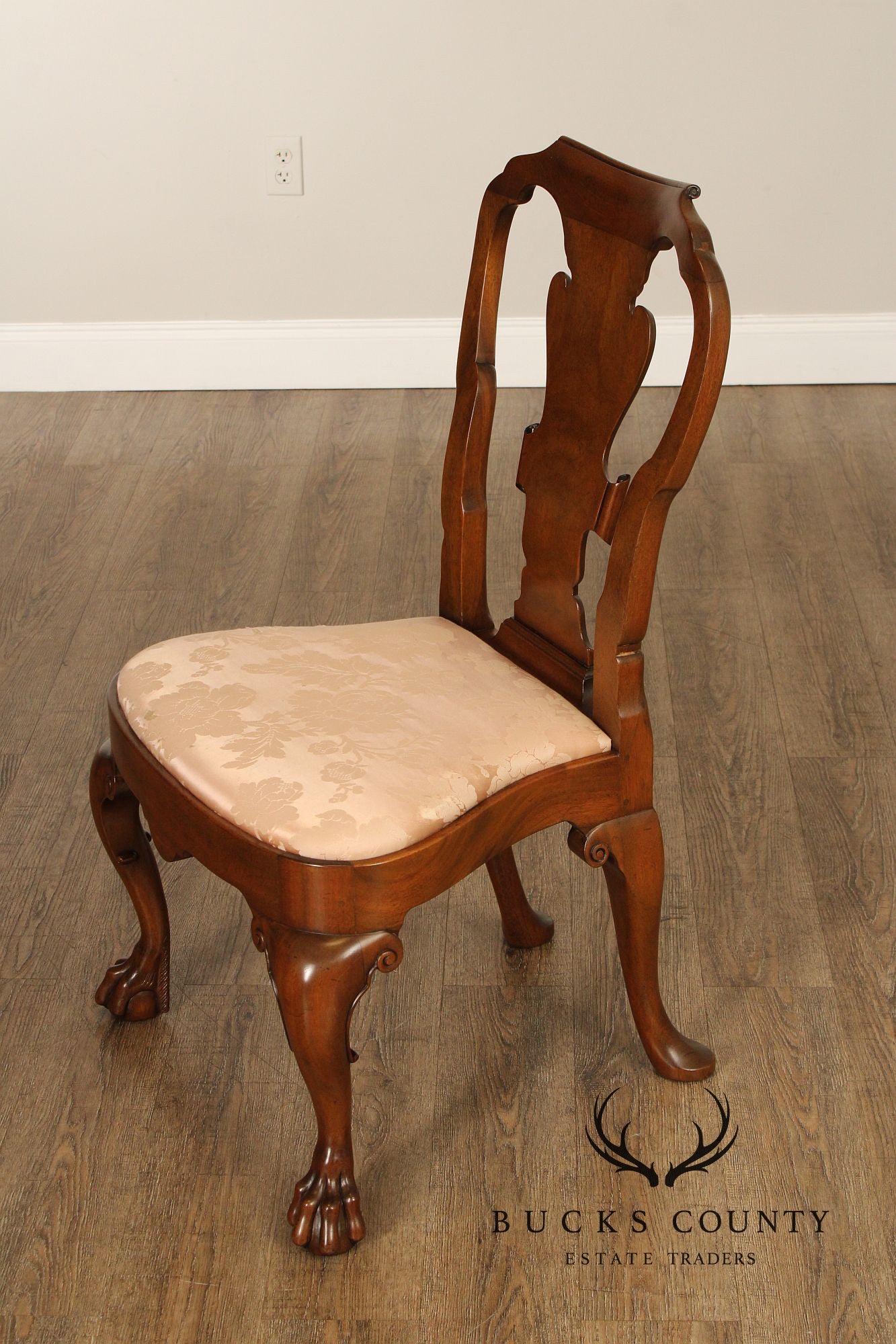 Kittinger Colonial Williamsburg Collection Set Of Four Mahogany Georgian Style Dining Chairs CW180