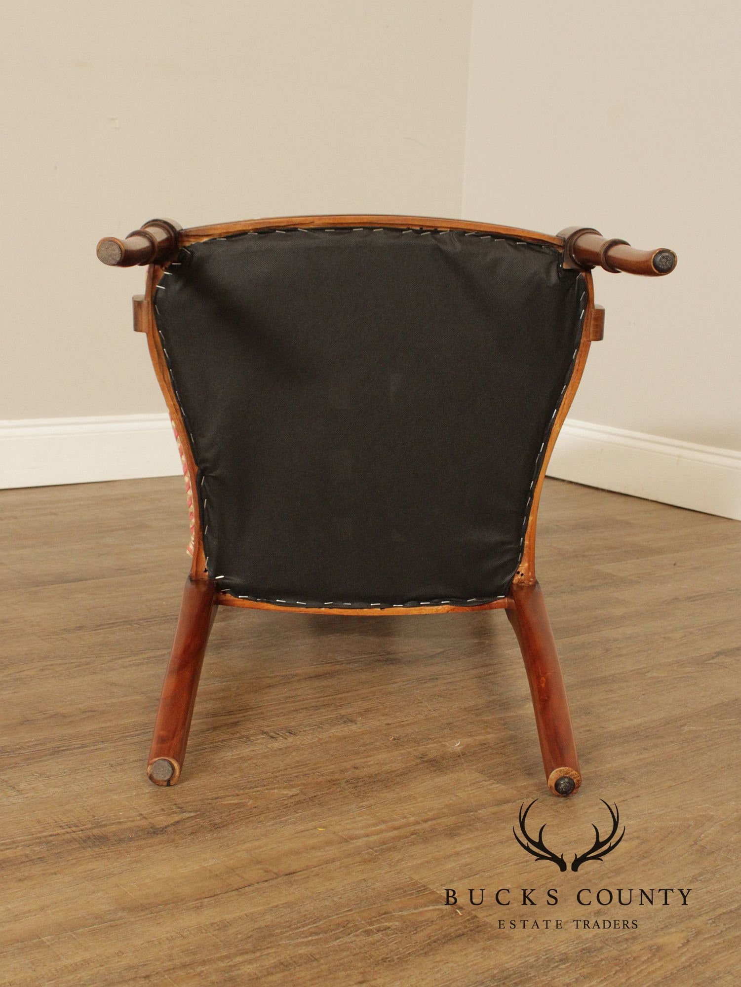 Regency Style Pair of Carved Frame Armchairs