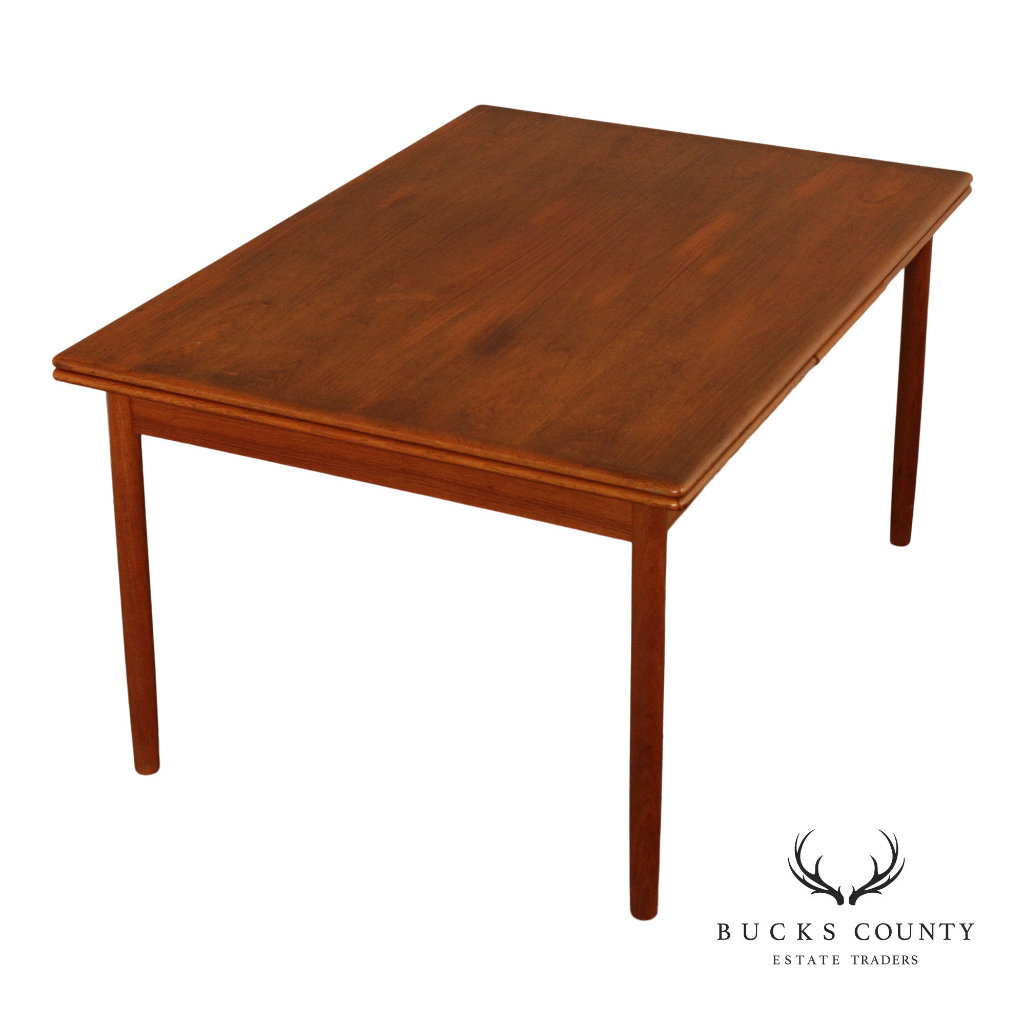 Danish Modern Teak Expandable Dining Table