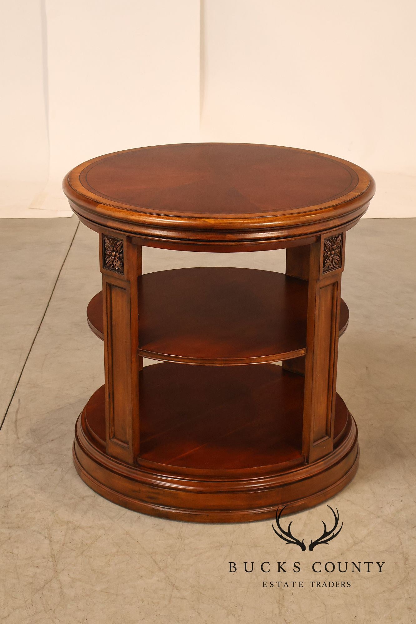 Ethan Allen Townhouse Collection Round Library Side Table
