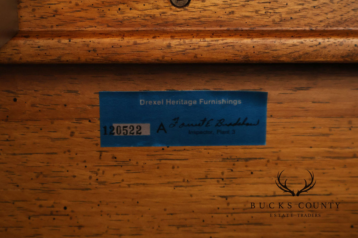 Drexel 'Woodbriar' Campaign Style Coffee Table