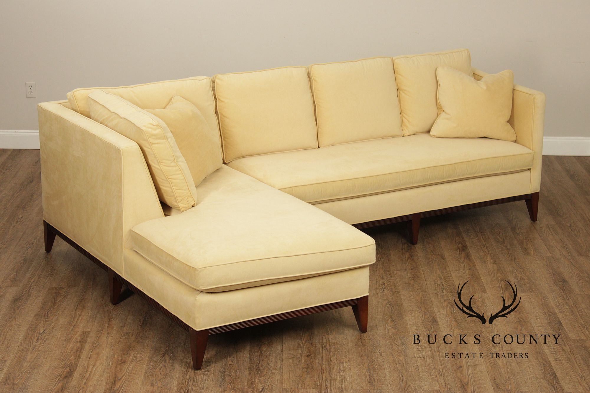 Sherrill Classic Modern Style Two-Piece Sectional Sofa