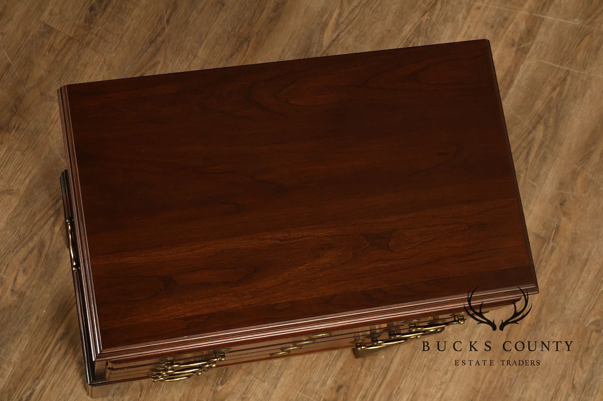 Ethan Allen 'Georgian Court' Cherry Silver Chest