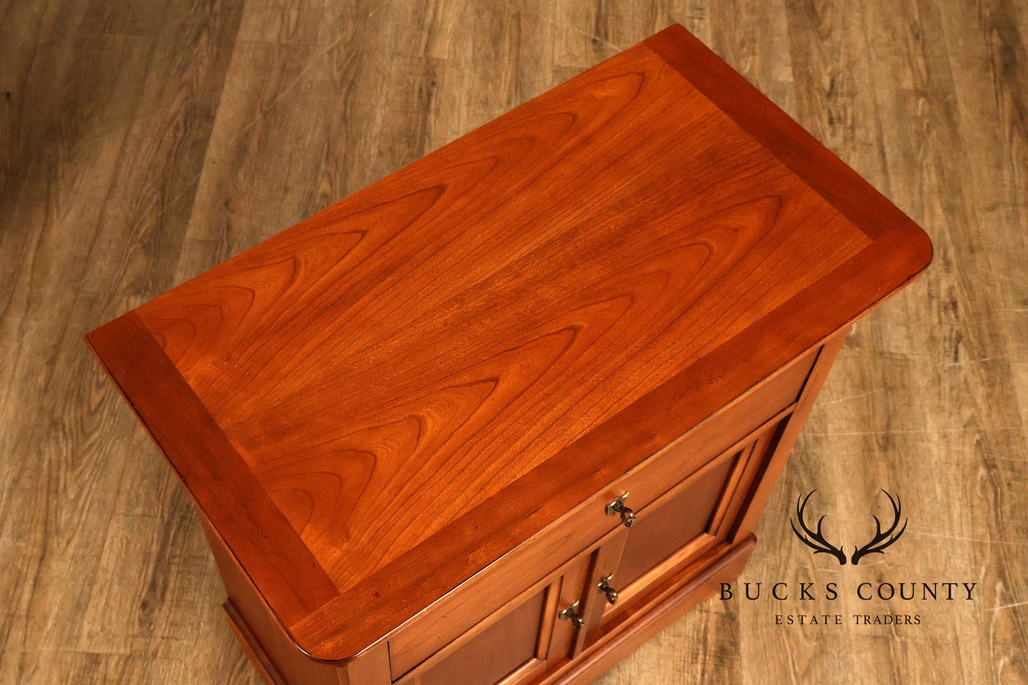 National Mt. Airy Louis Philippe Style Pair of Cherry Nightstands